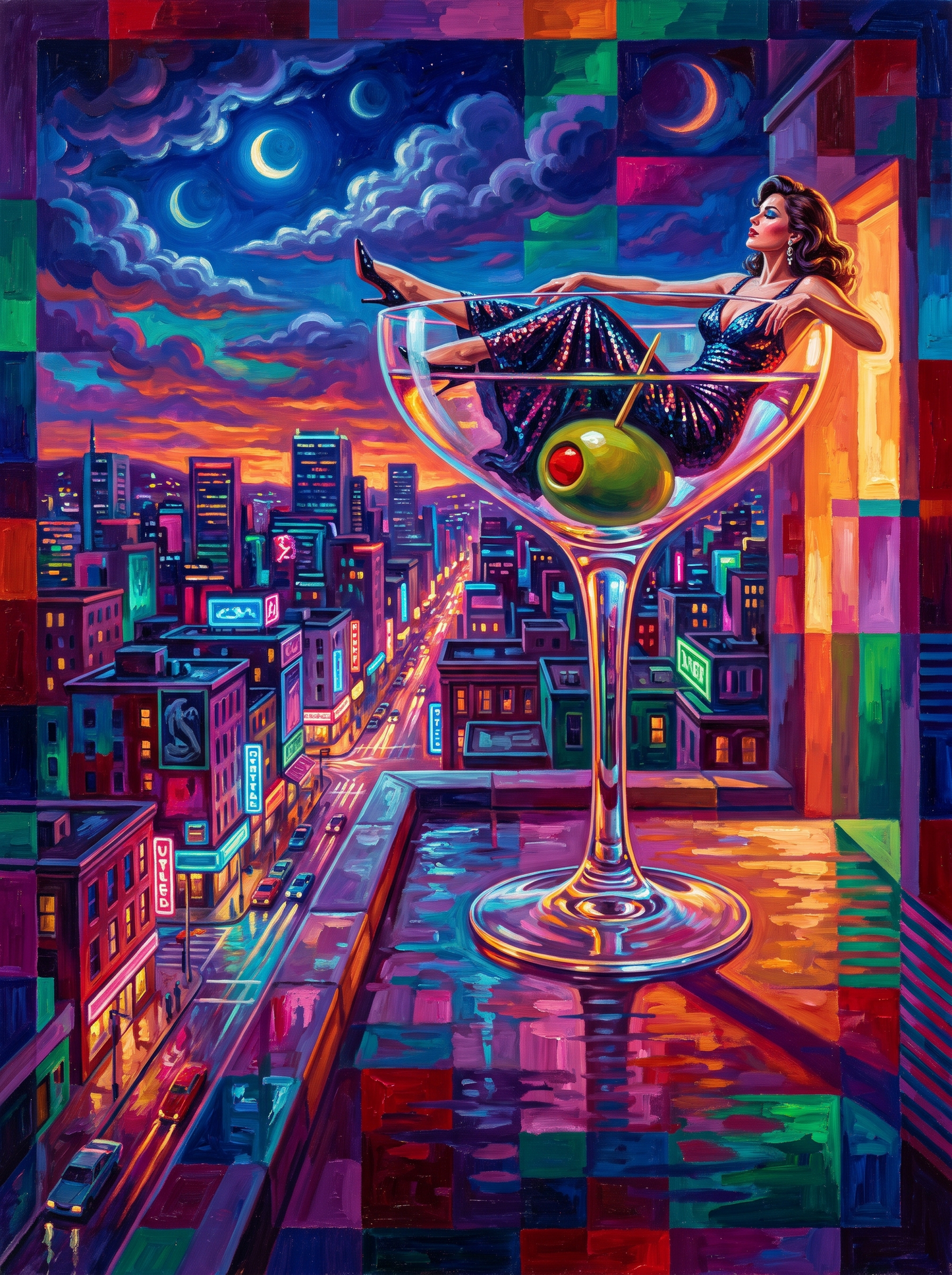 Martini Glass City Lounge