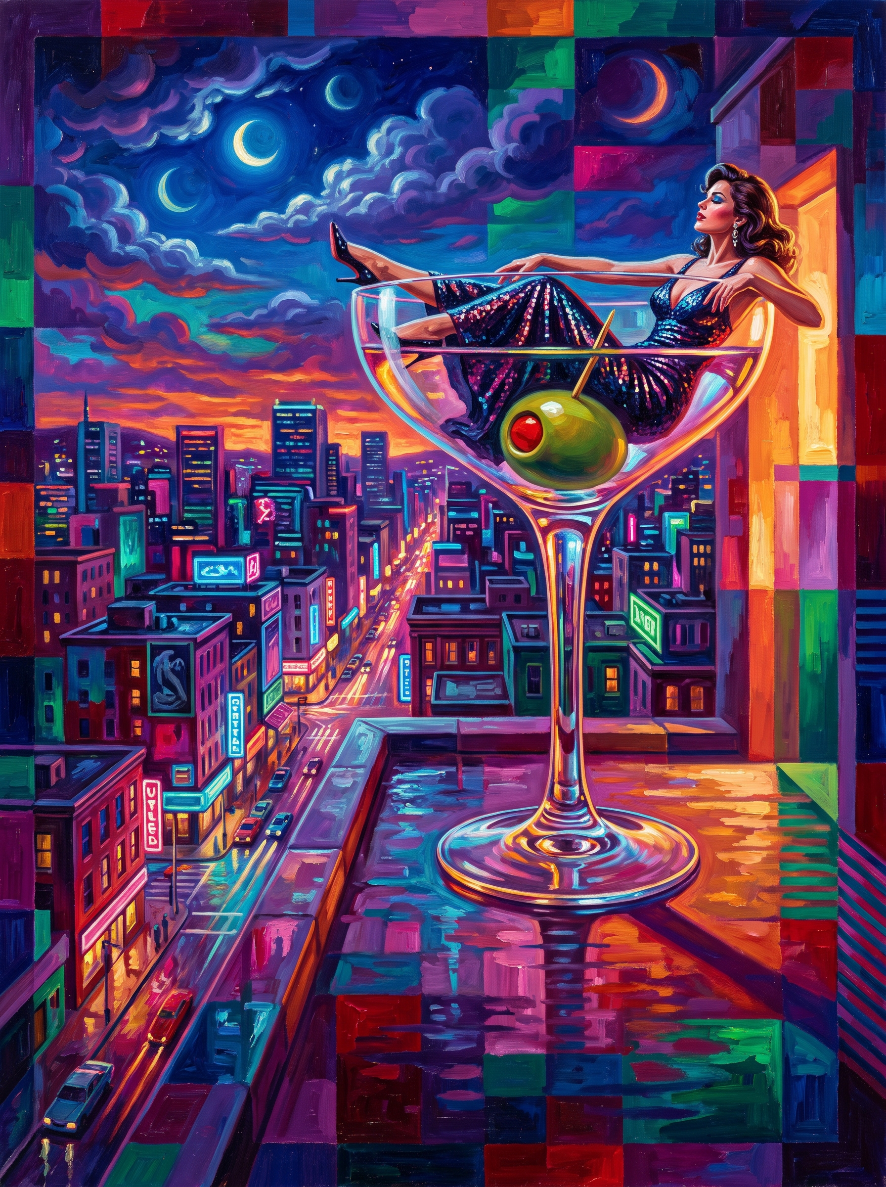 Martini Glass City Lounge