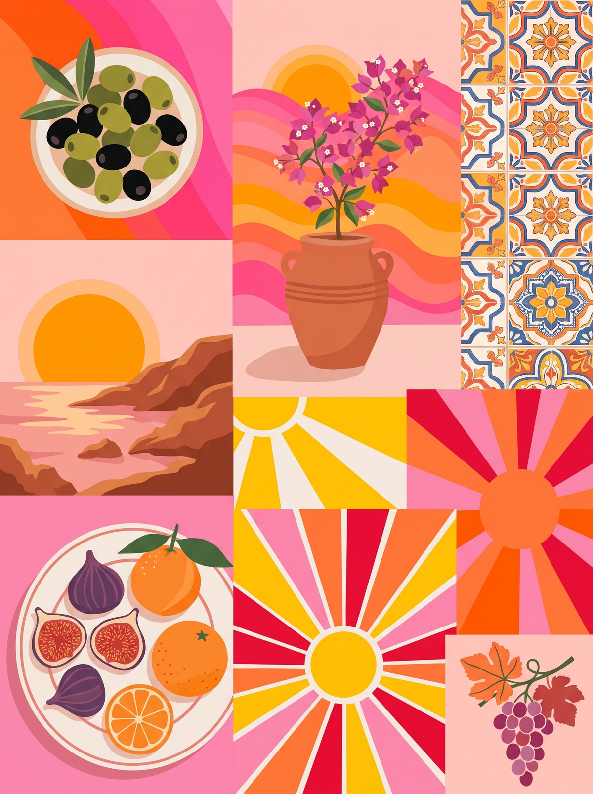 Mediterranean Sun Tiles