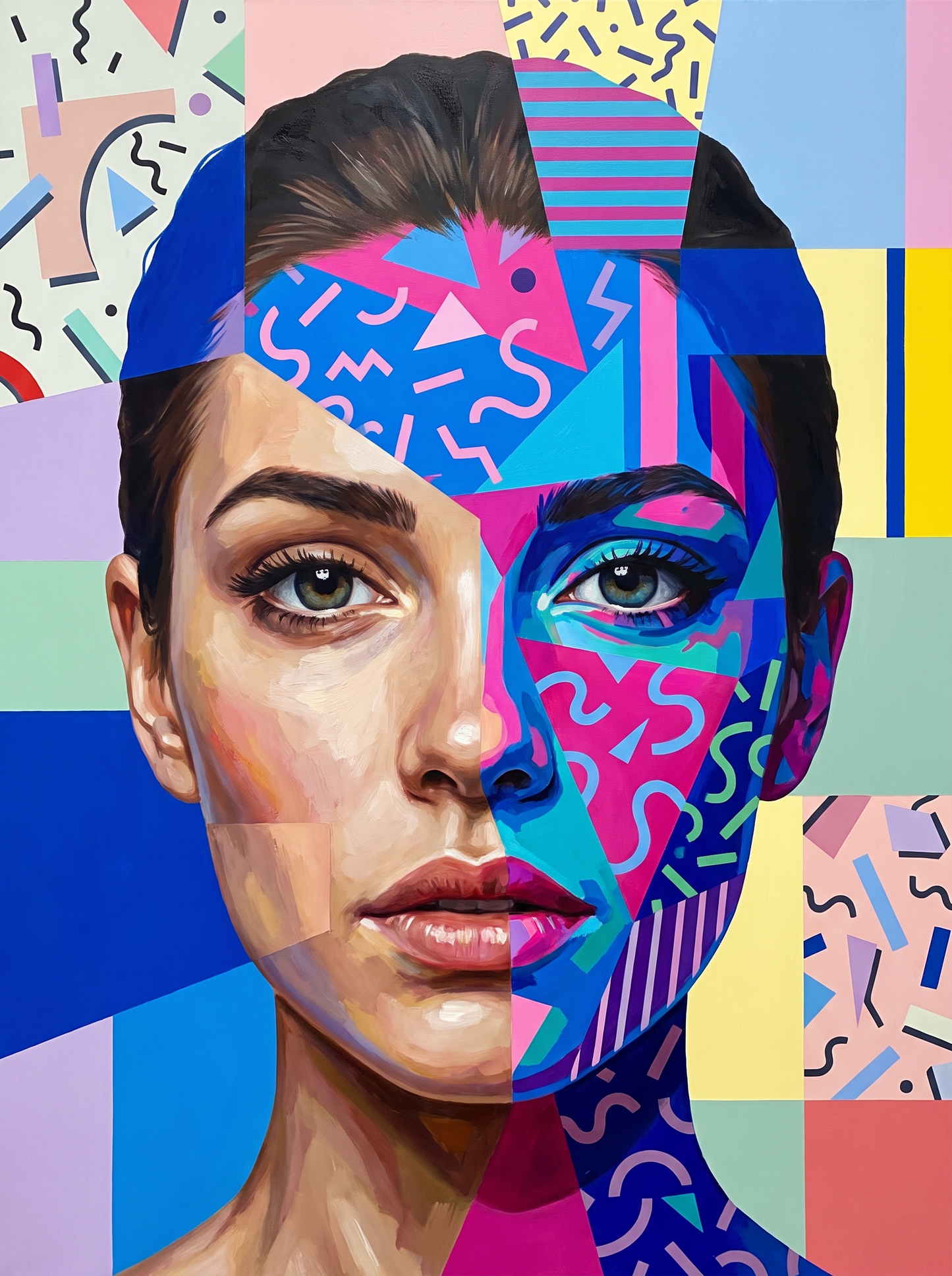 Memphis Split Face