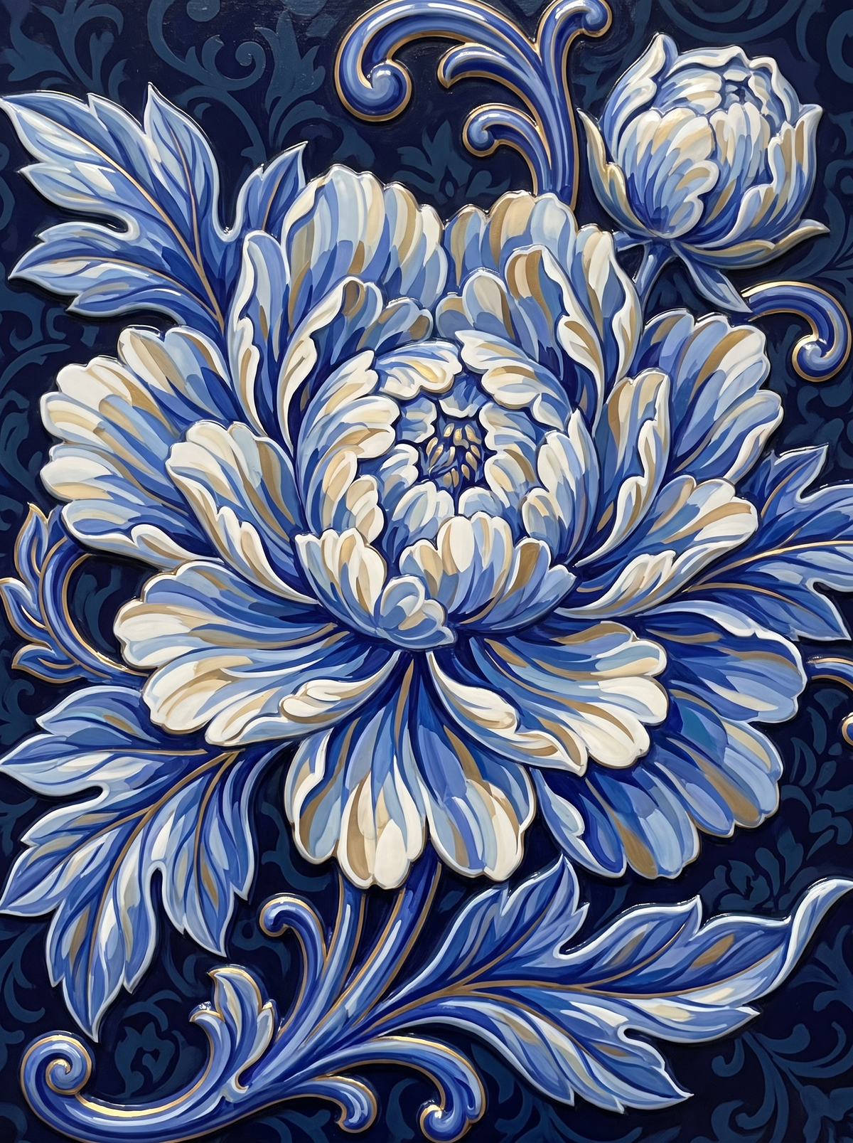 Midnight Peony Bloom