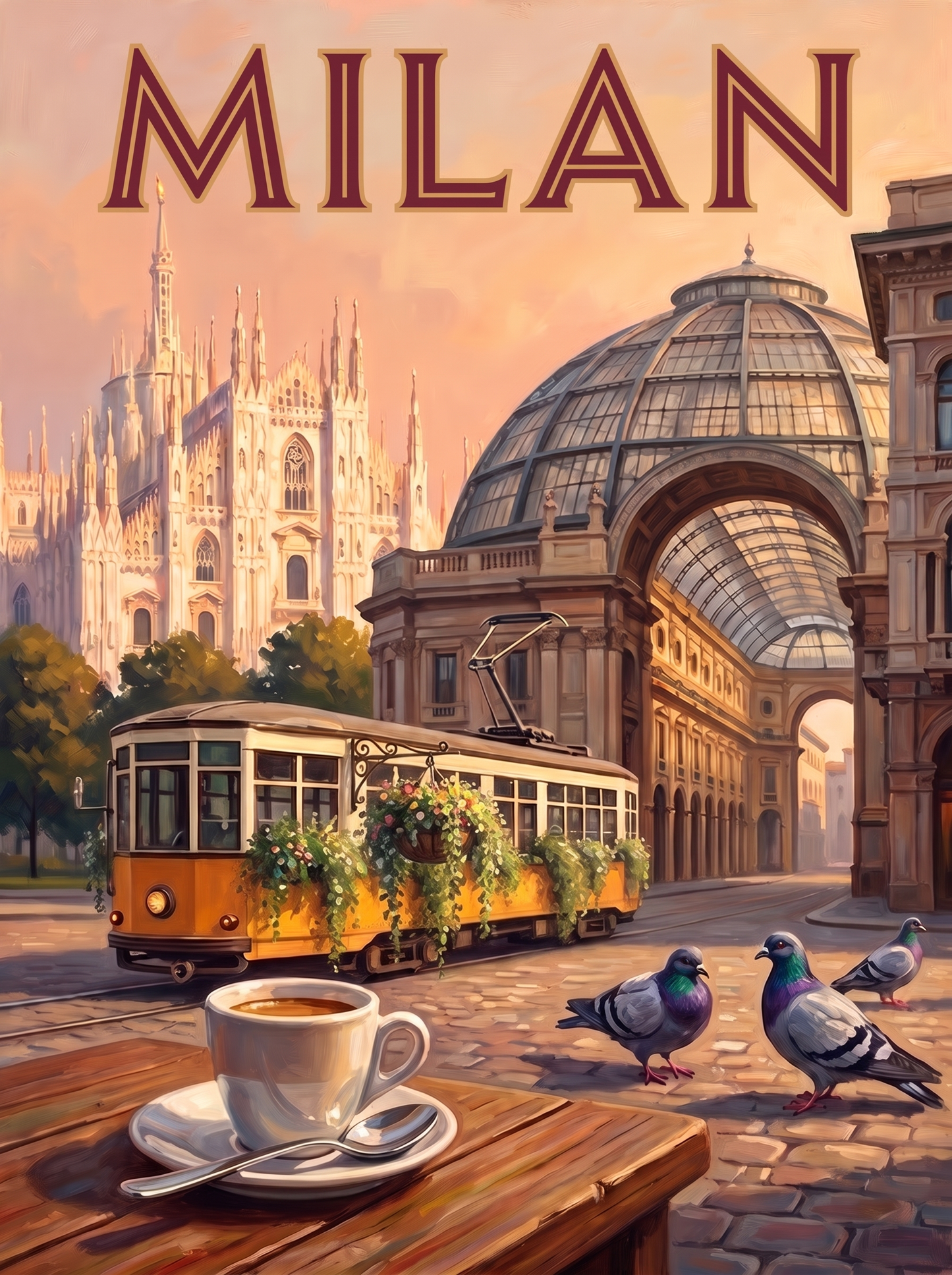 Milan Duomo Tram