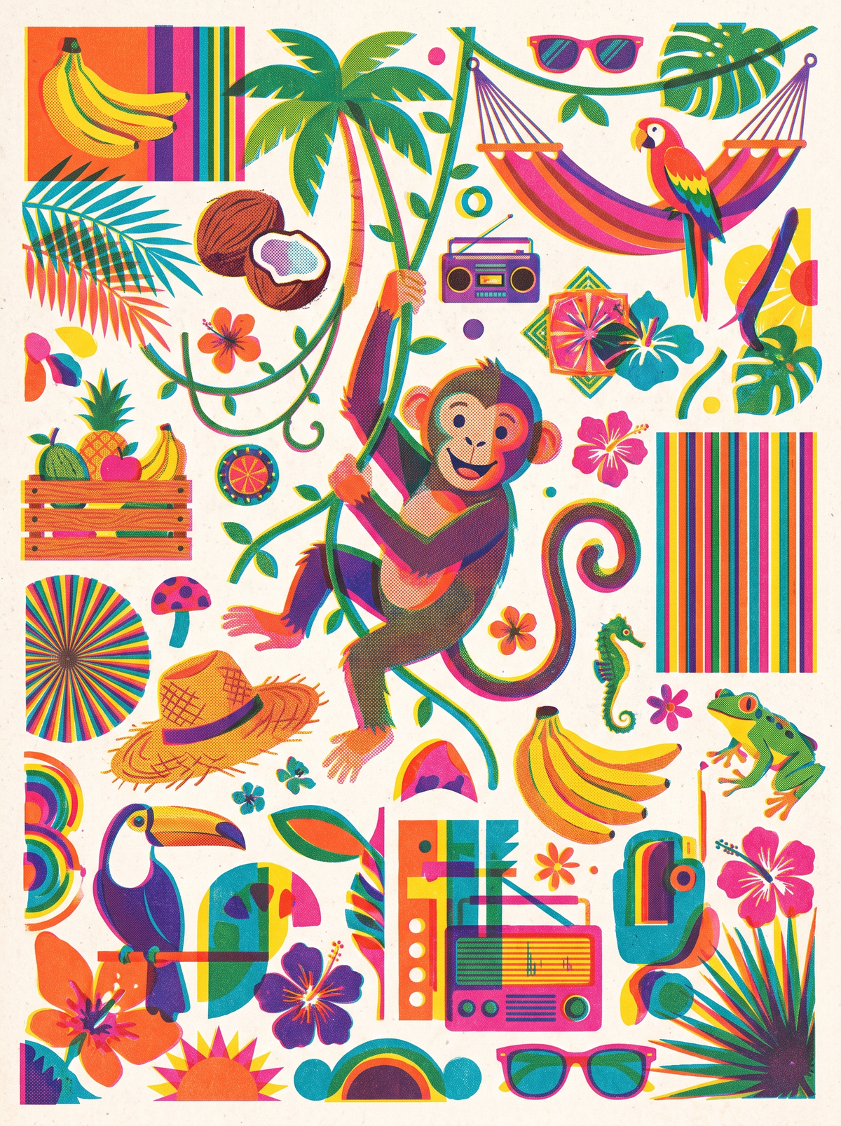 Monkey Vine Tropical Scatter