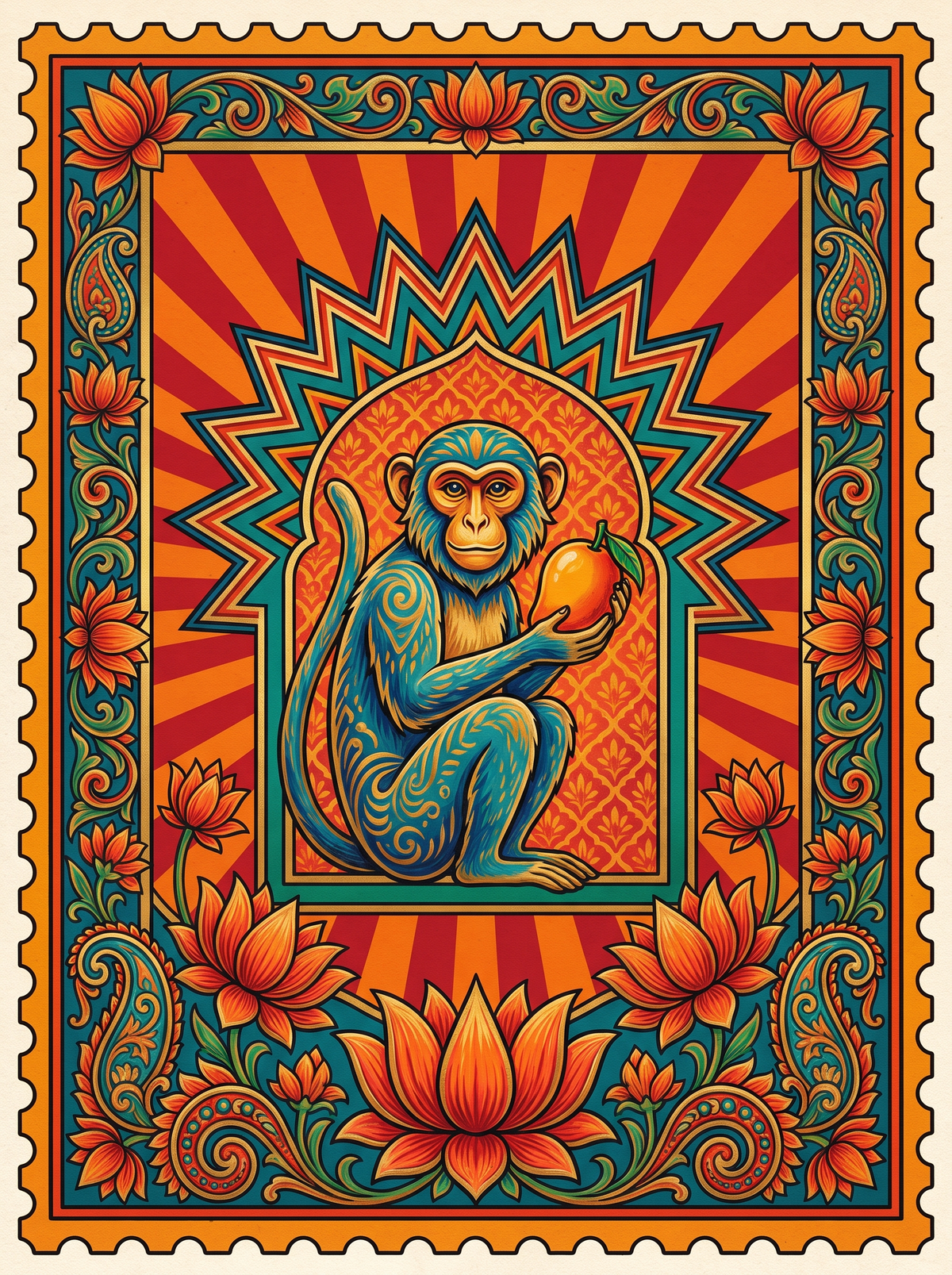 Monkey With Mango