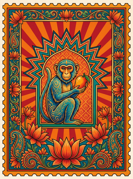 Monkey With Mango