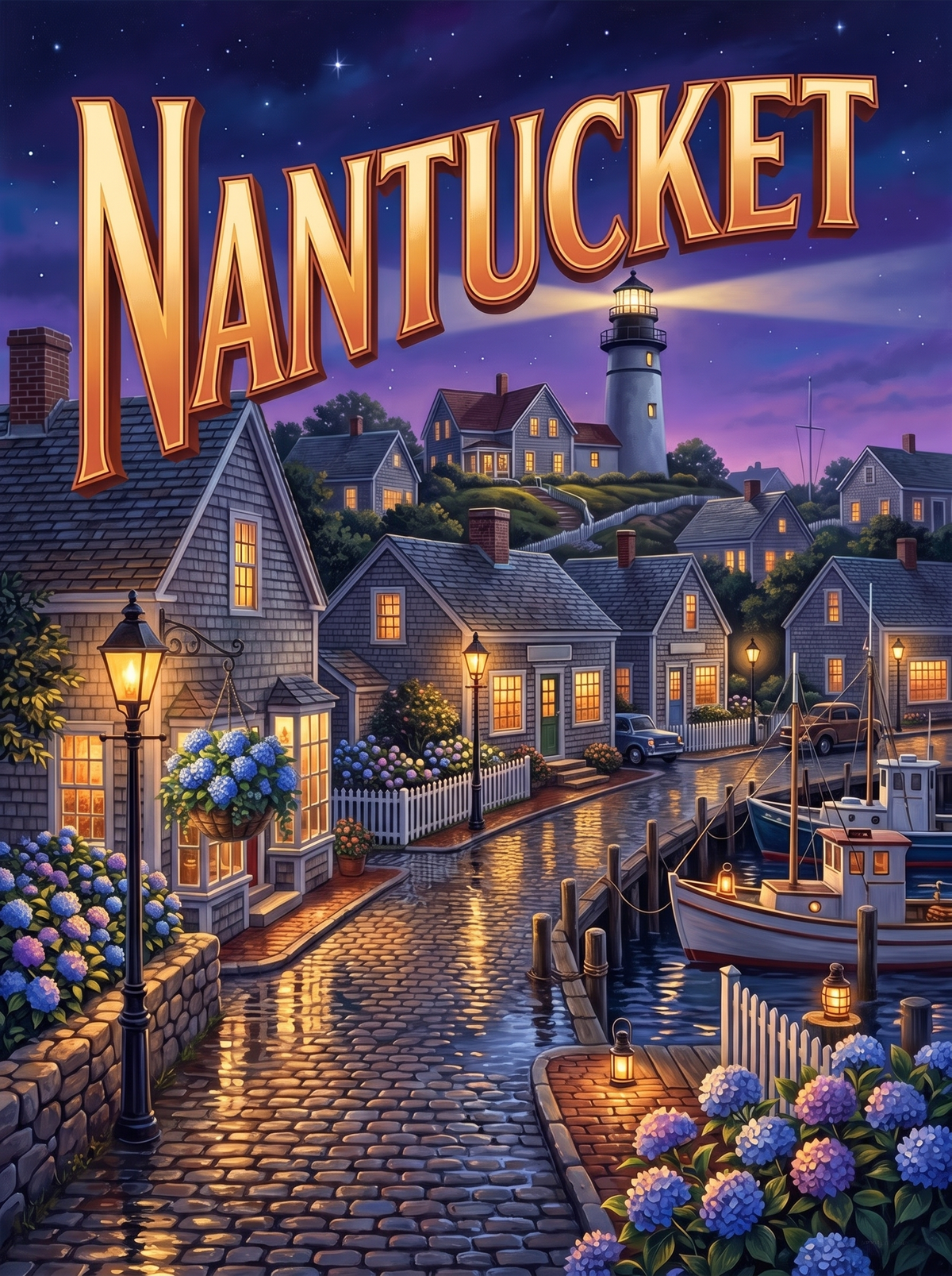 Nantucket Harbour Hydrangeas