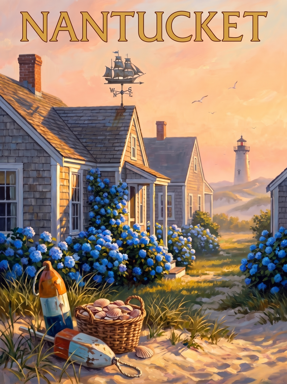 Nantucket Shingles And Dunes
