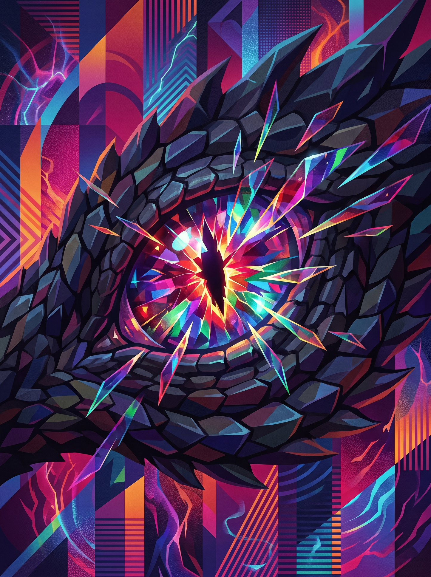 Neon Dragon Eye Shards