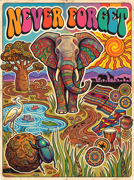 Never Forget Baobab (150 Color Diamond Painting)