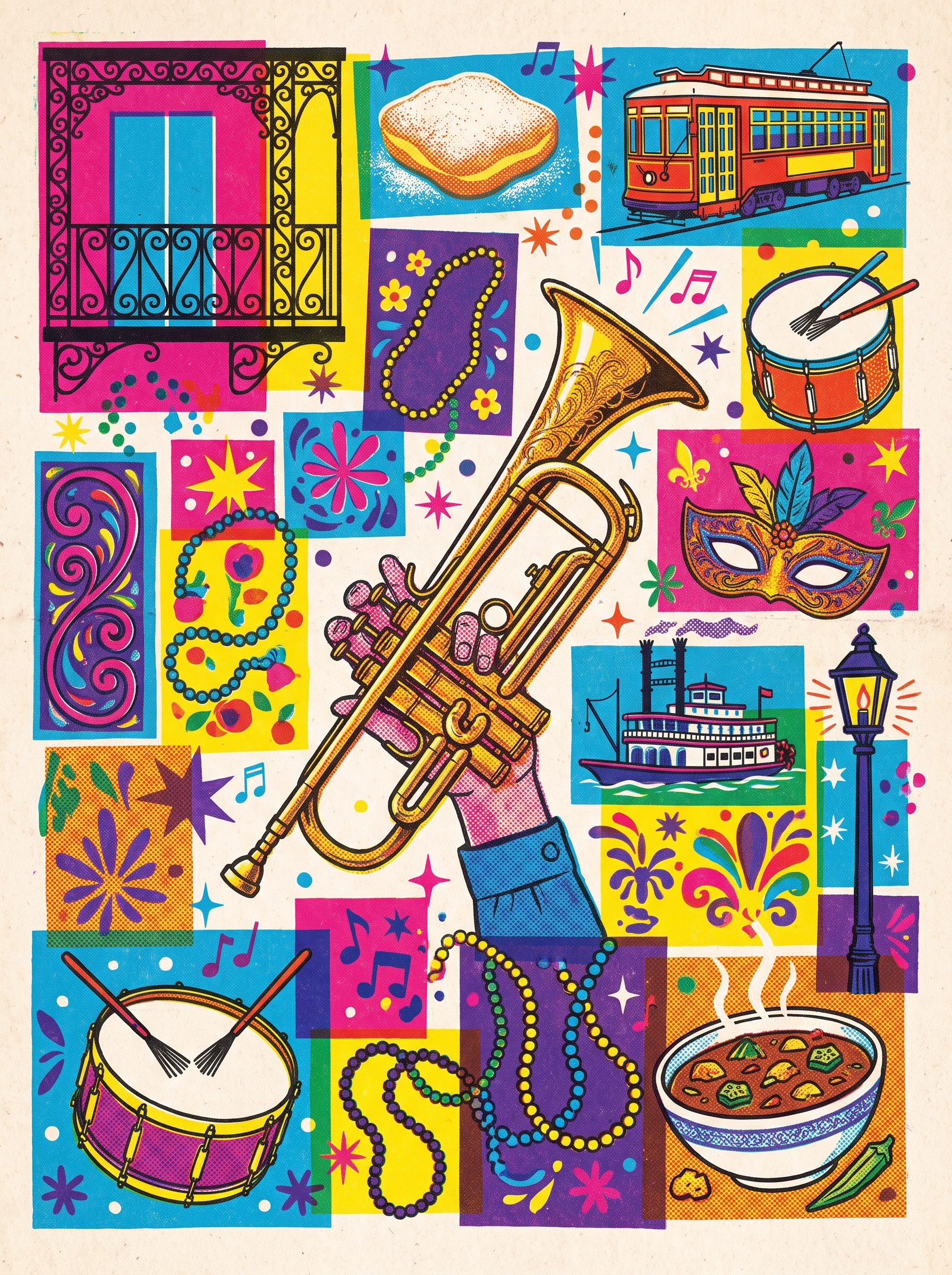 New Orleans Trumpet Beads
