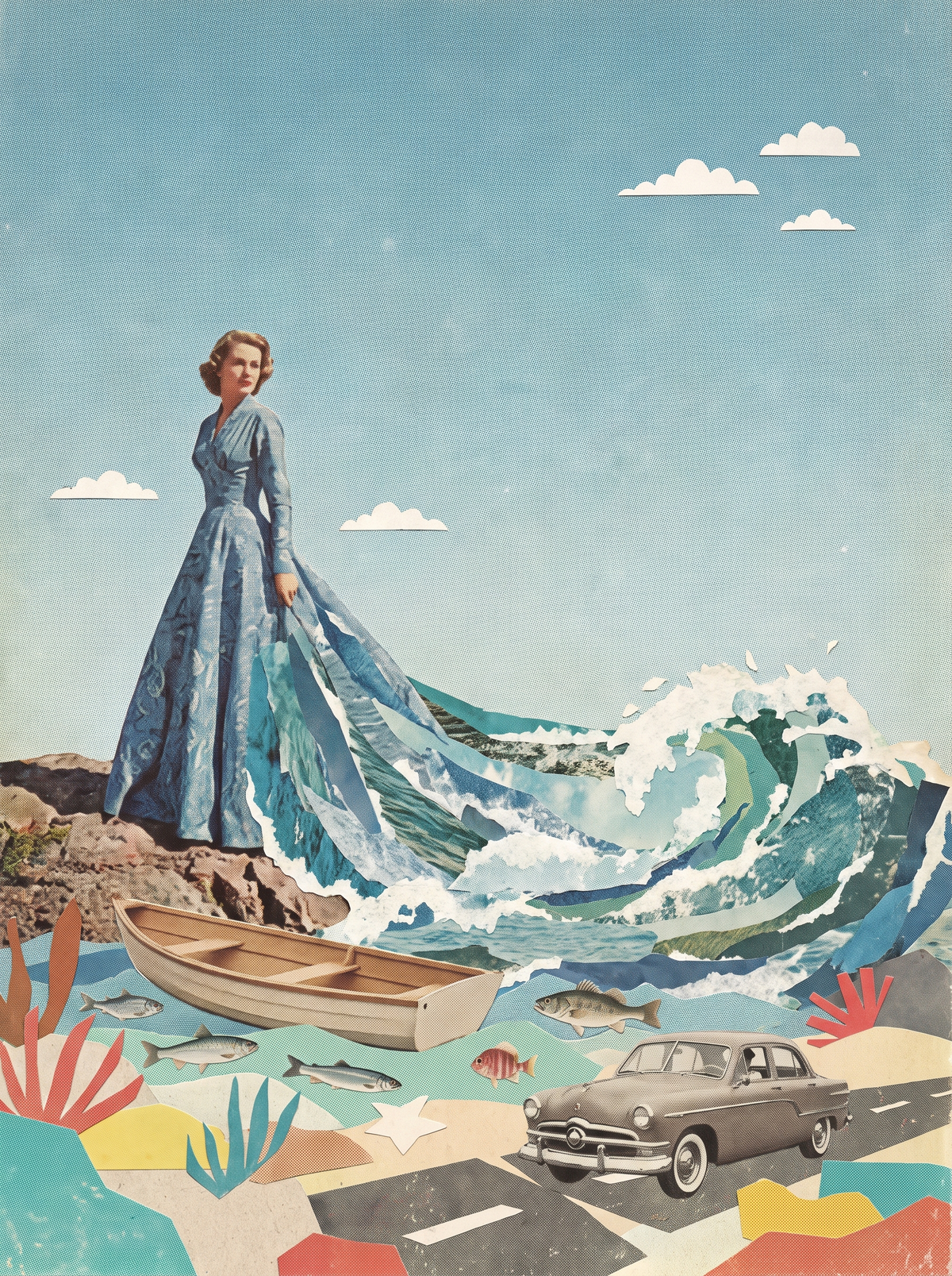 Ocean Wave Gown
