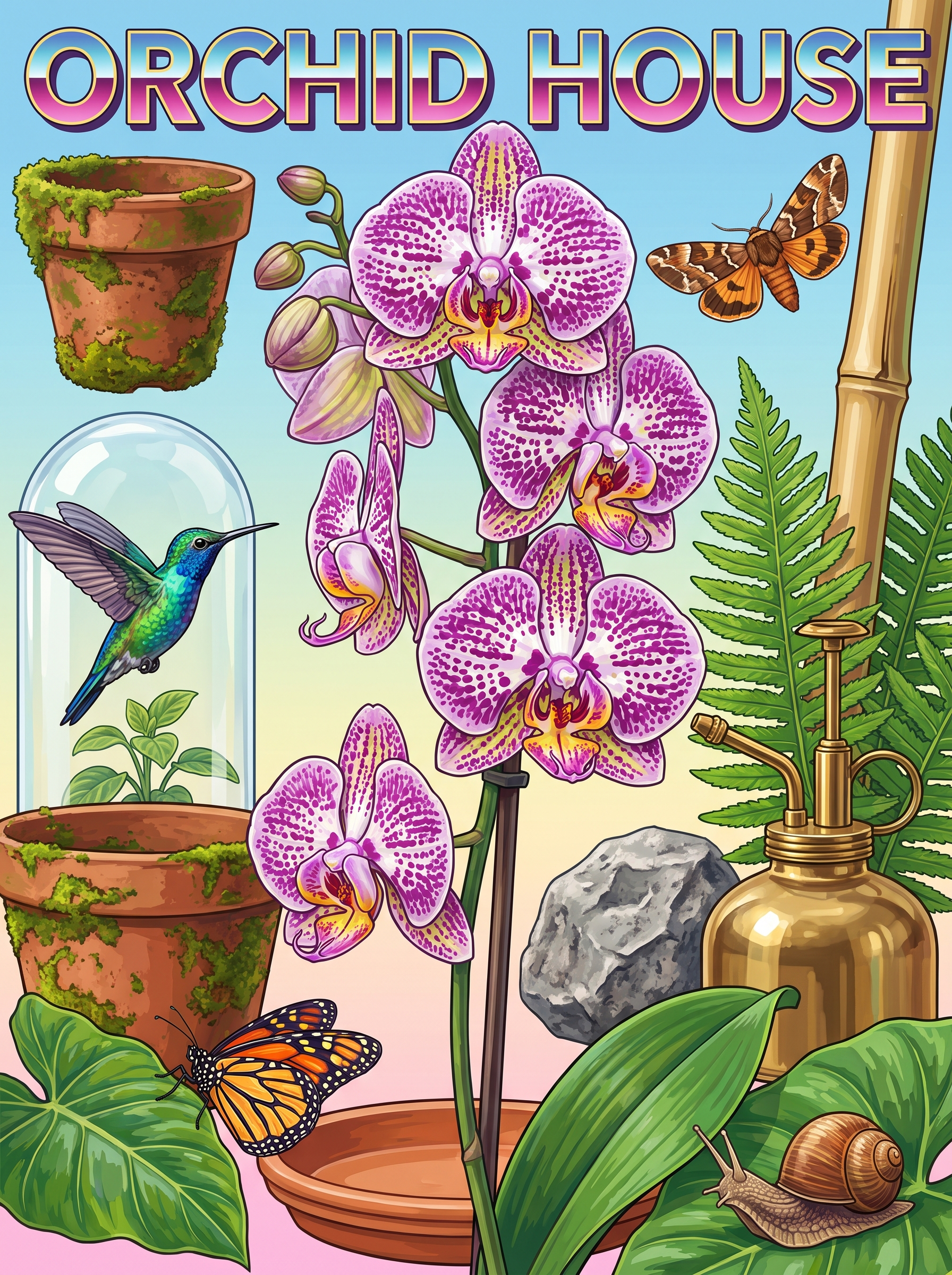 Orchid House Hummingbird