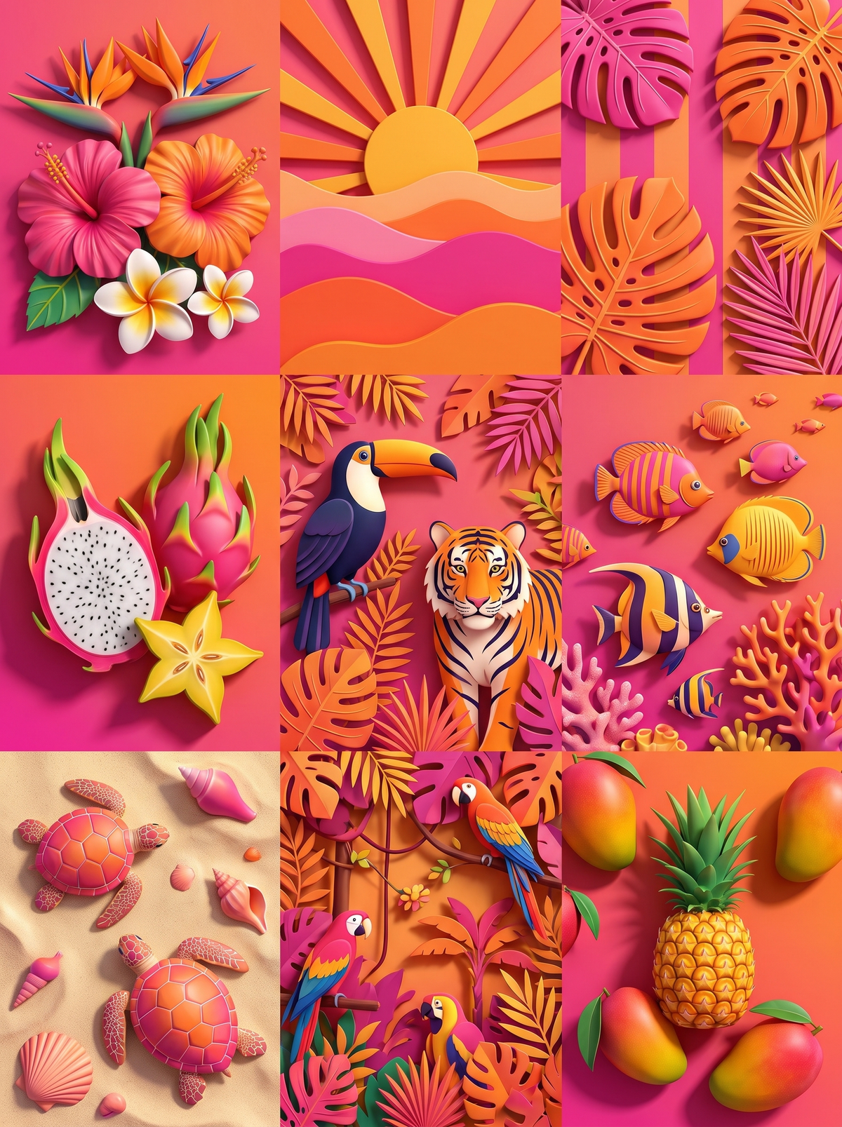 Papercut Tropical Grid
