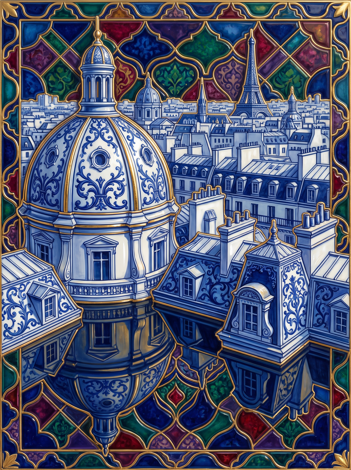 Paris Rooftops Porcelain