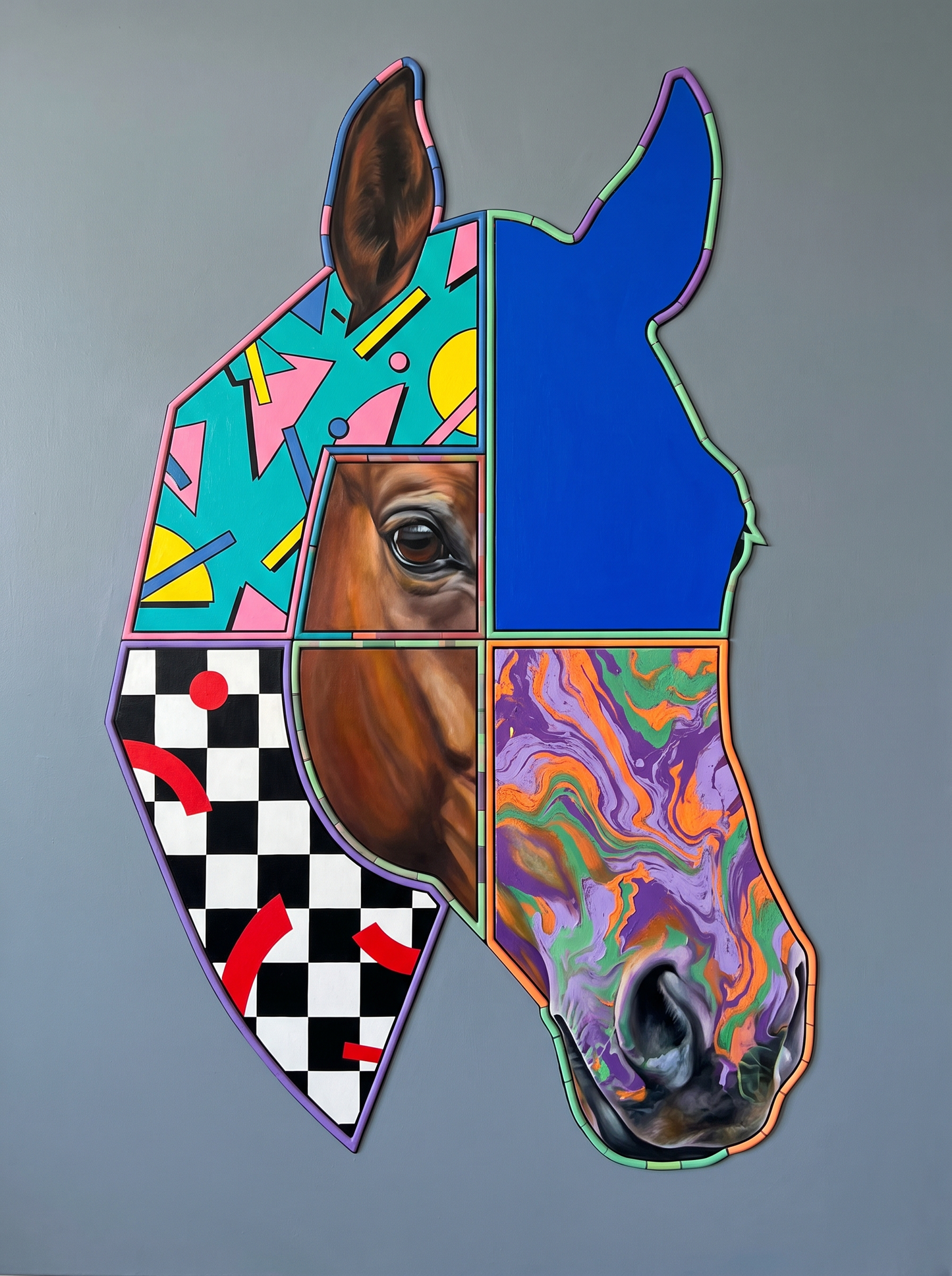 Patchwork Horse Head