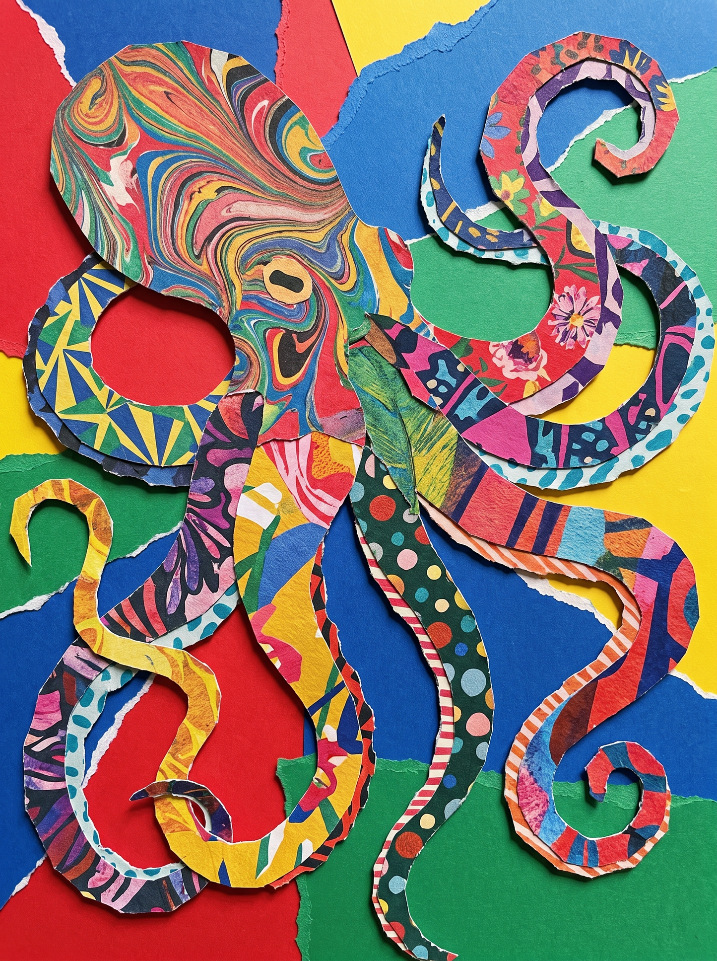 Patterned Octopus Arms