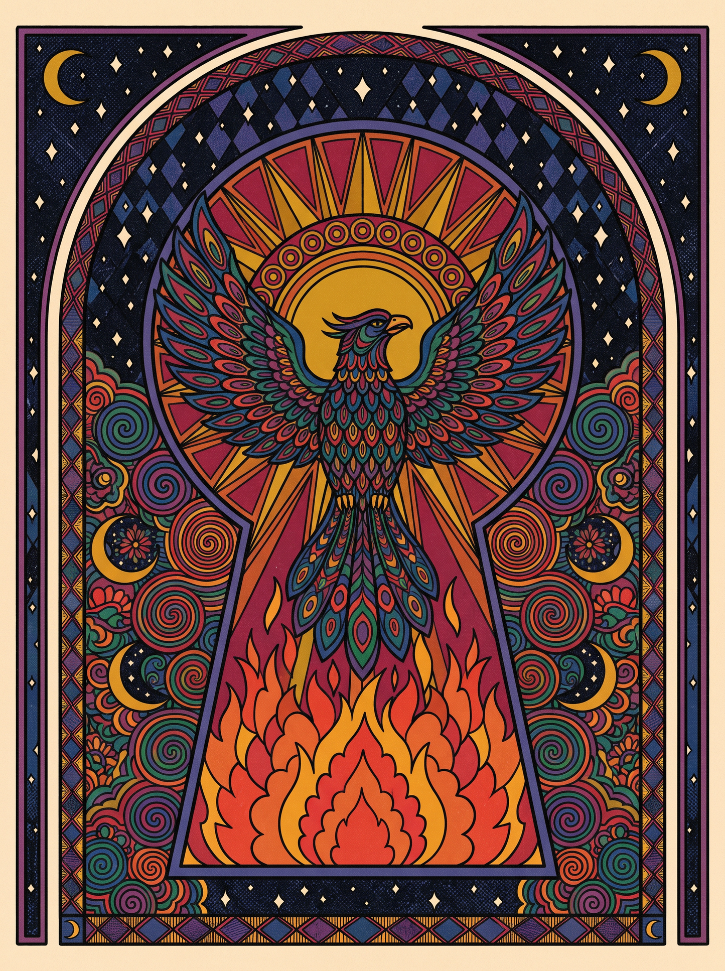 Phoenix Keyhole Flames