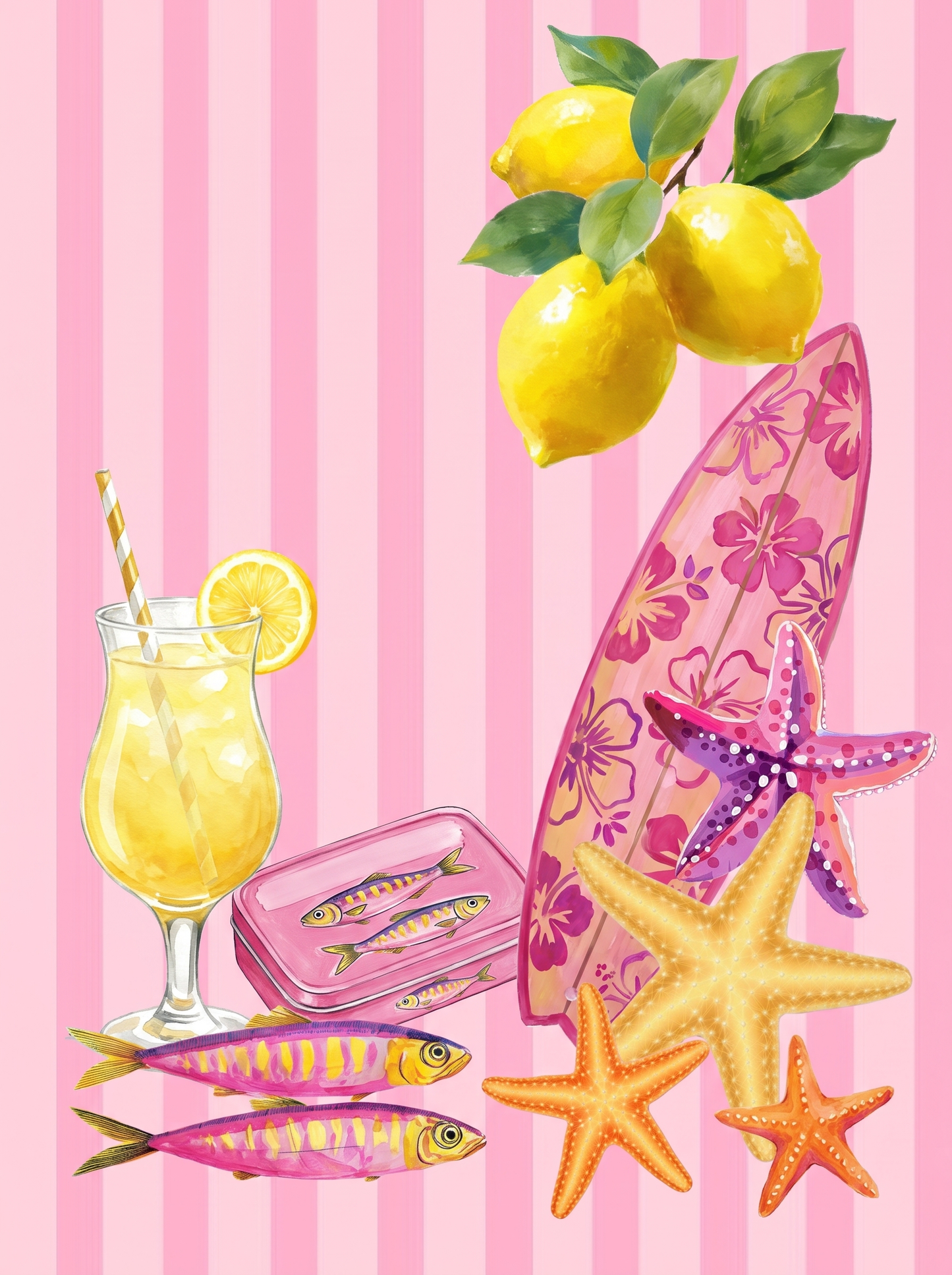 Pink Surfboard Lemonade