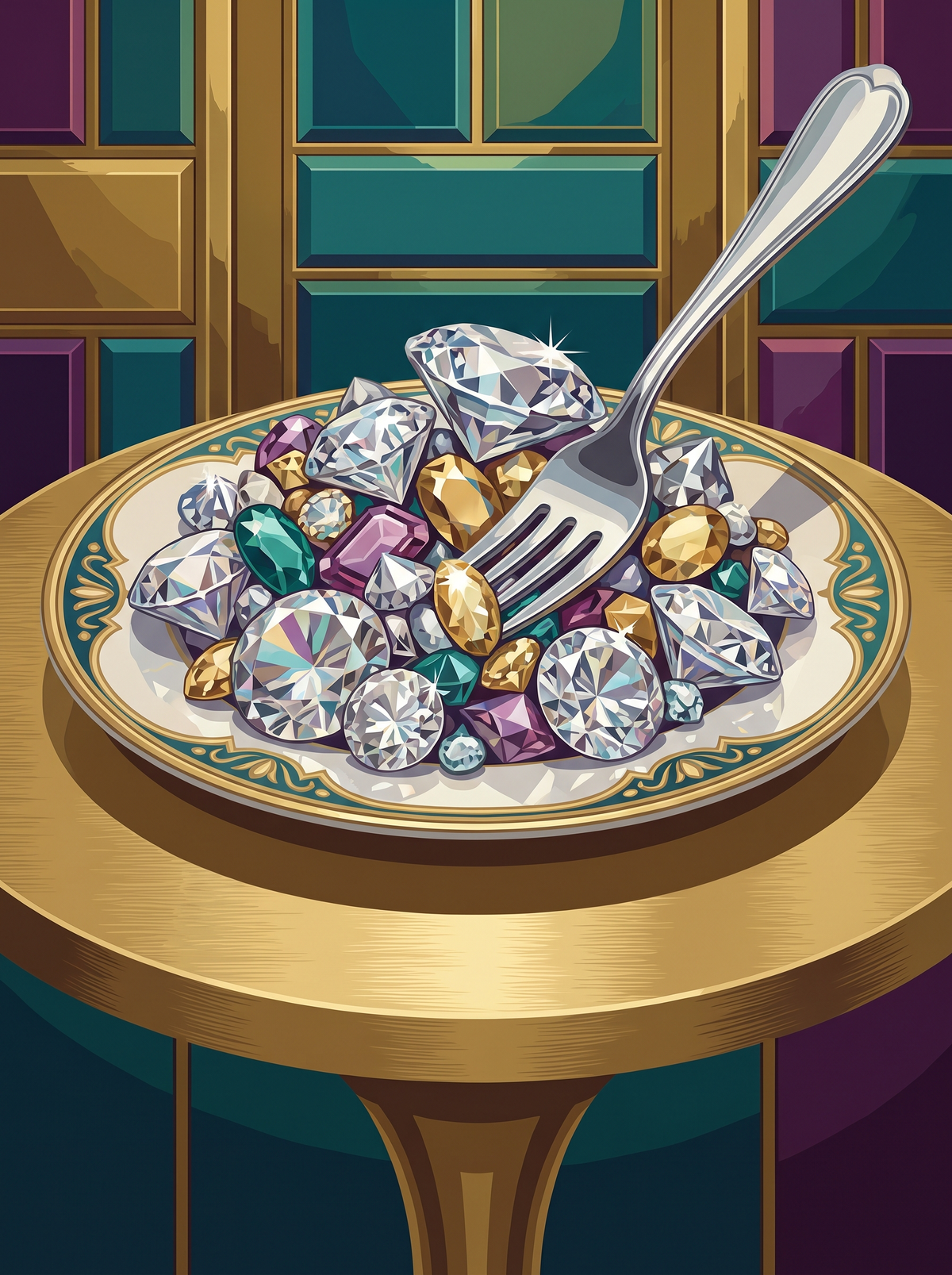 Plate Of Jewels