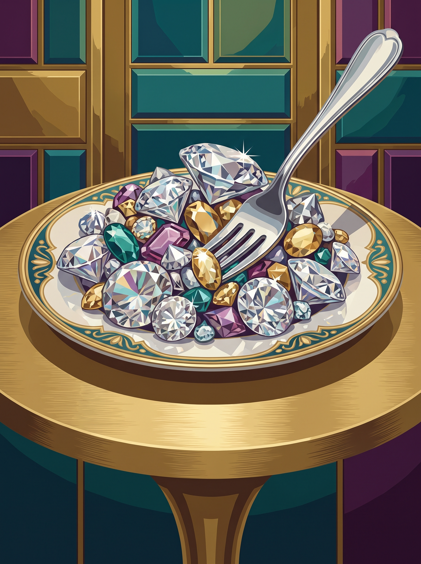 Plate Of Jewels
