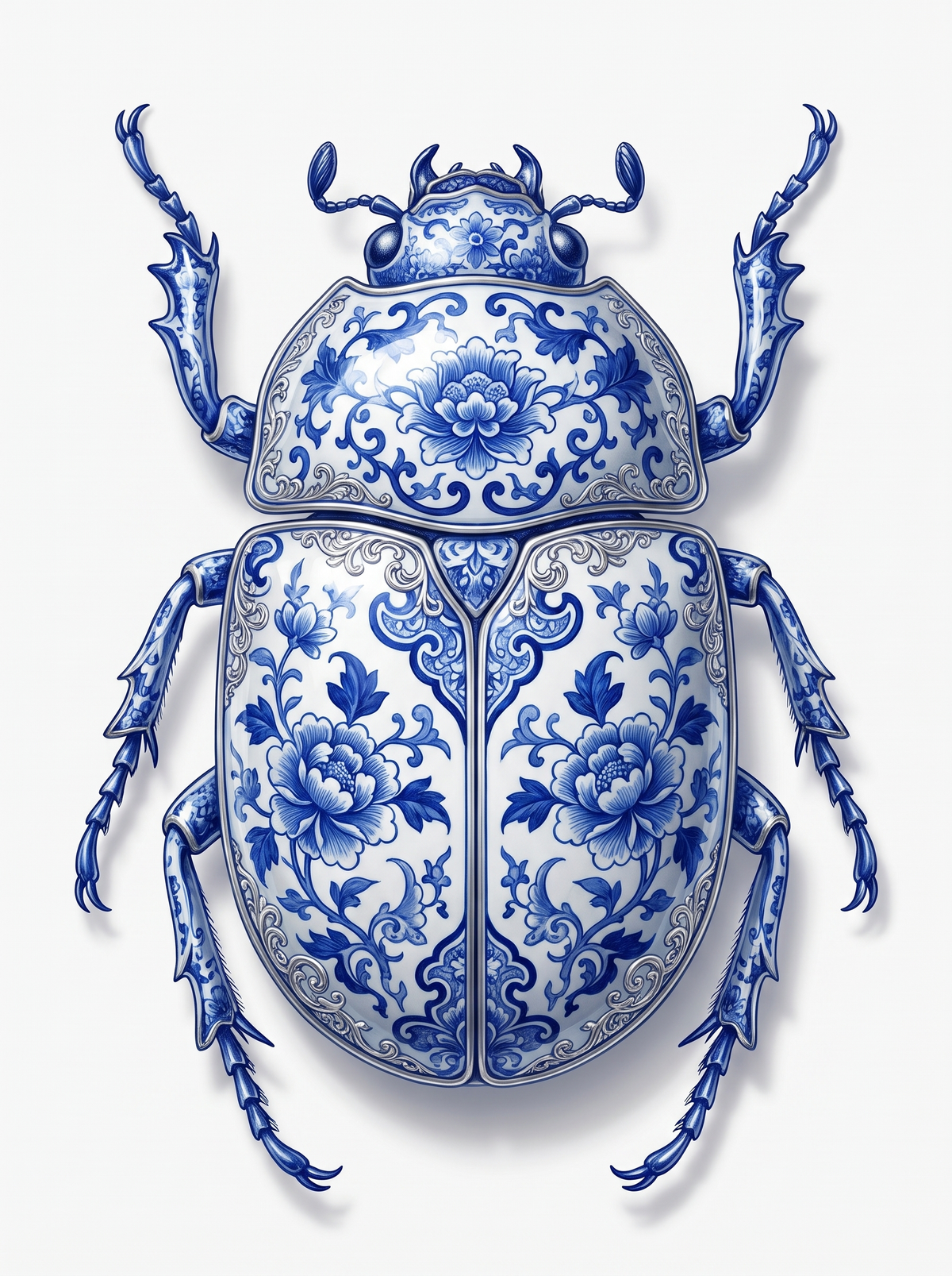 Porcelain Scarab Beetle