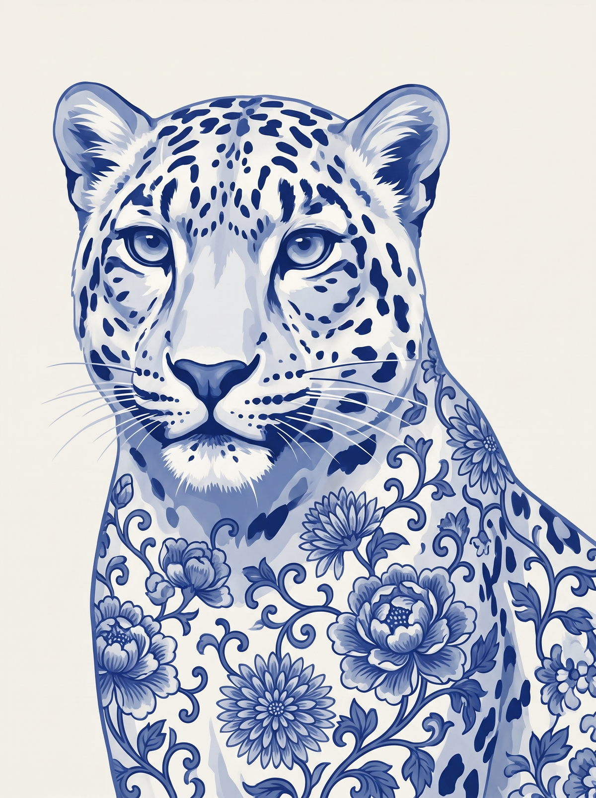 Porcelain Snow Leopard