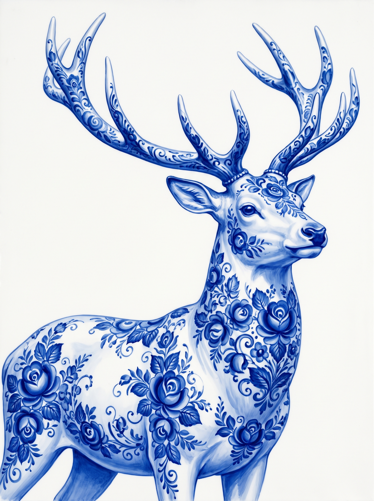Porcelain Stag Antlers