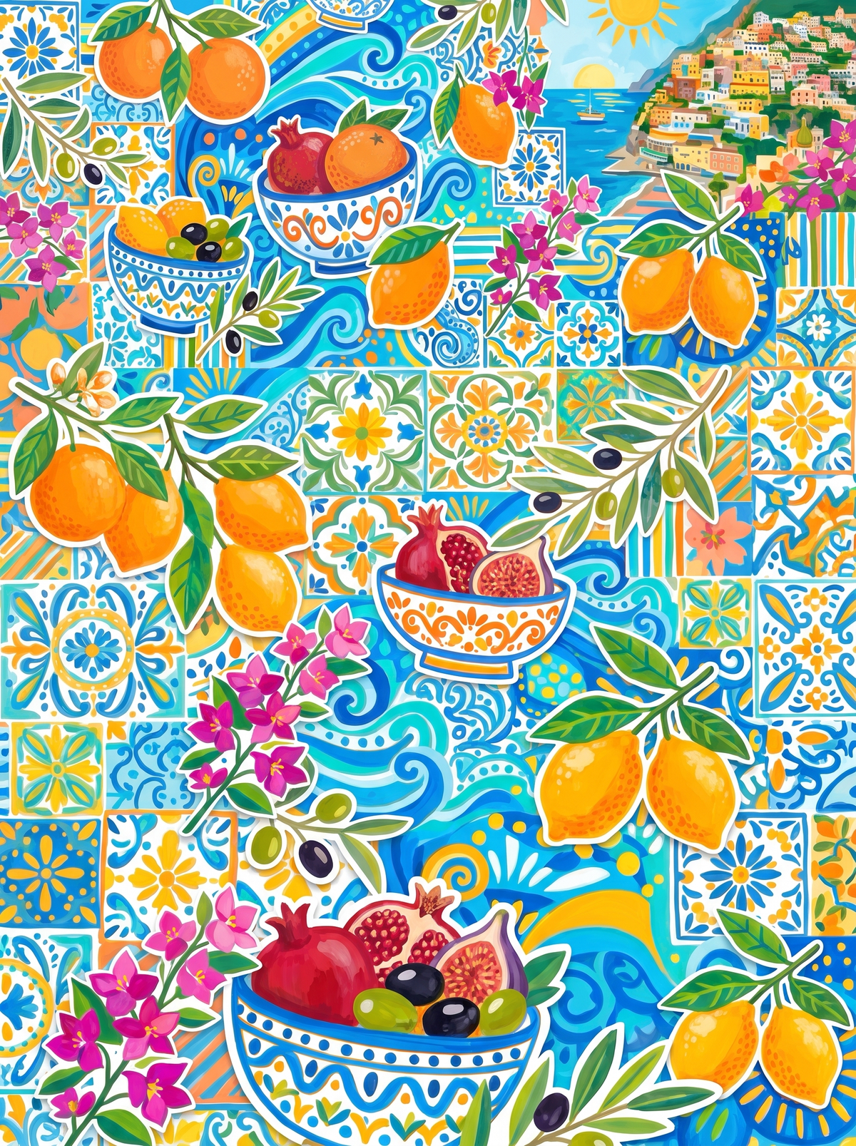 Positano Citrus Tiles