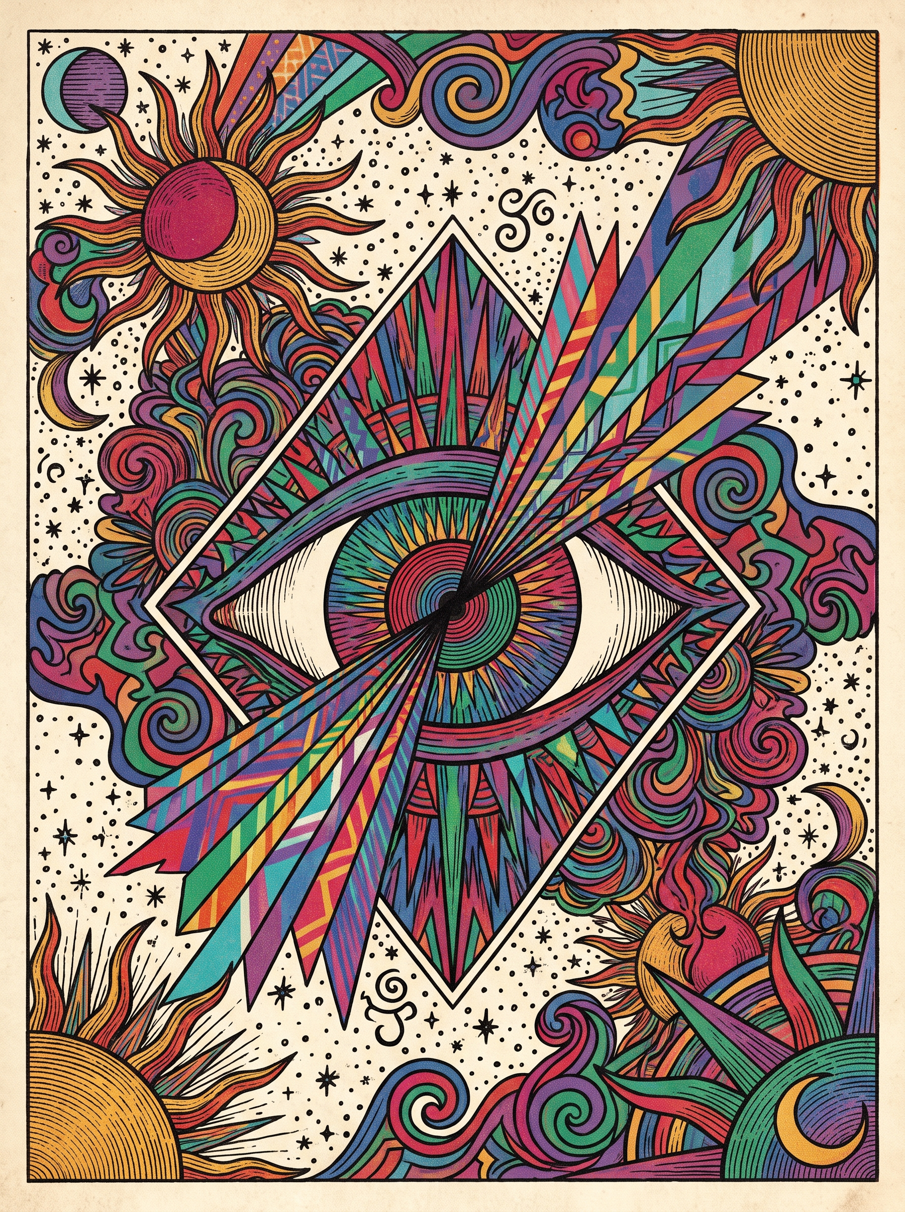 Prismatic Psychedelic Eye