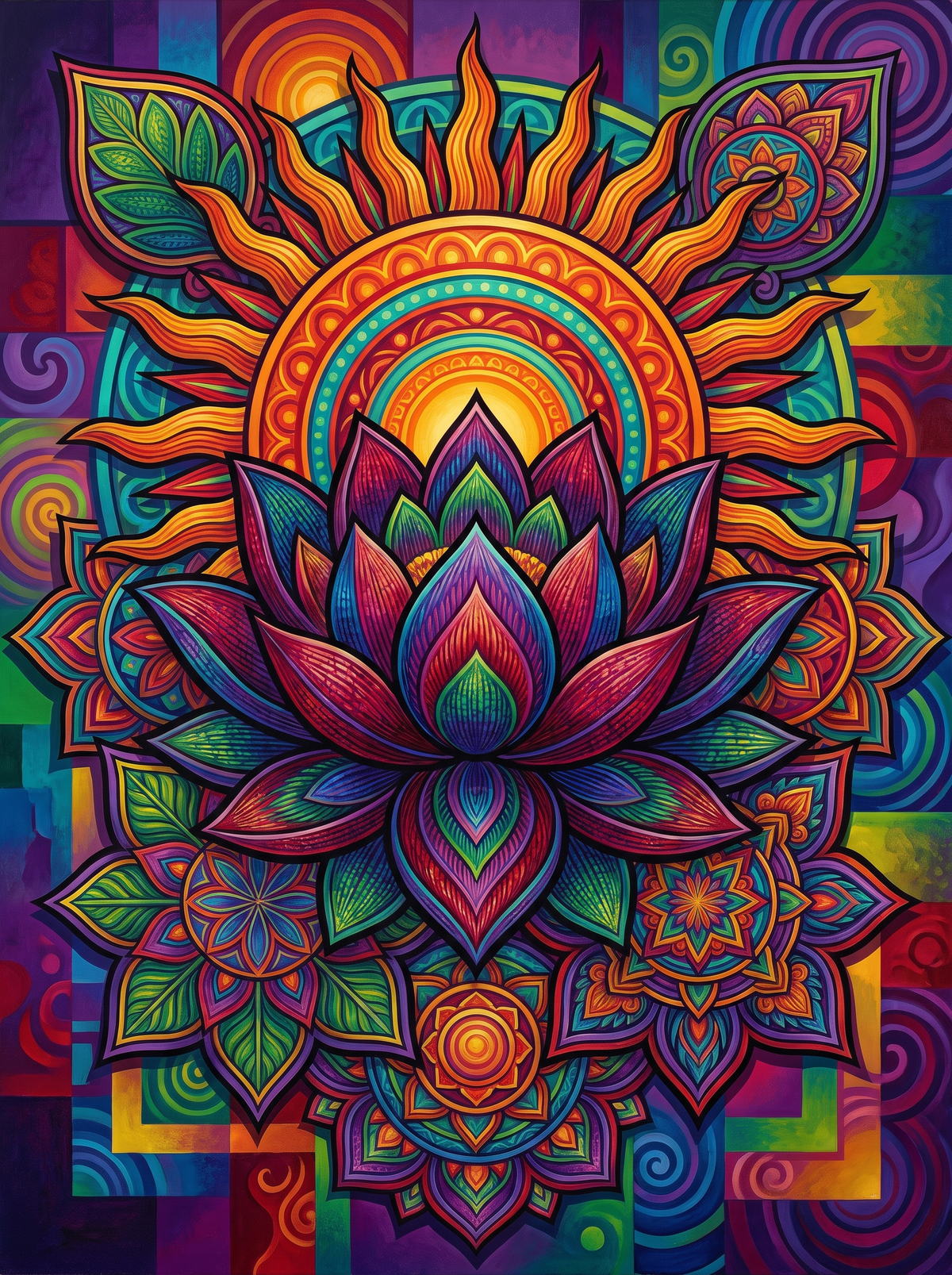 Radiant Lotus Mandala