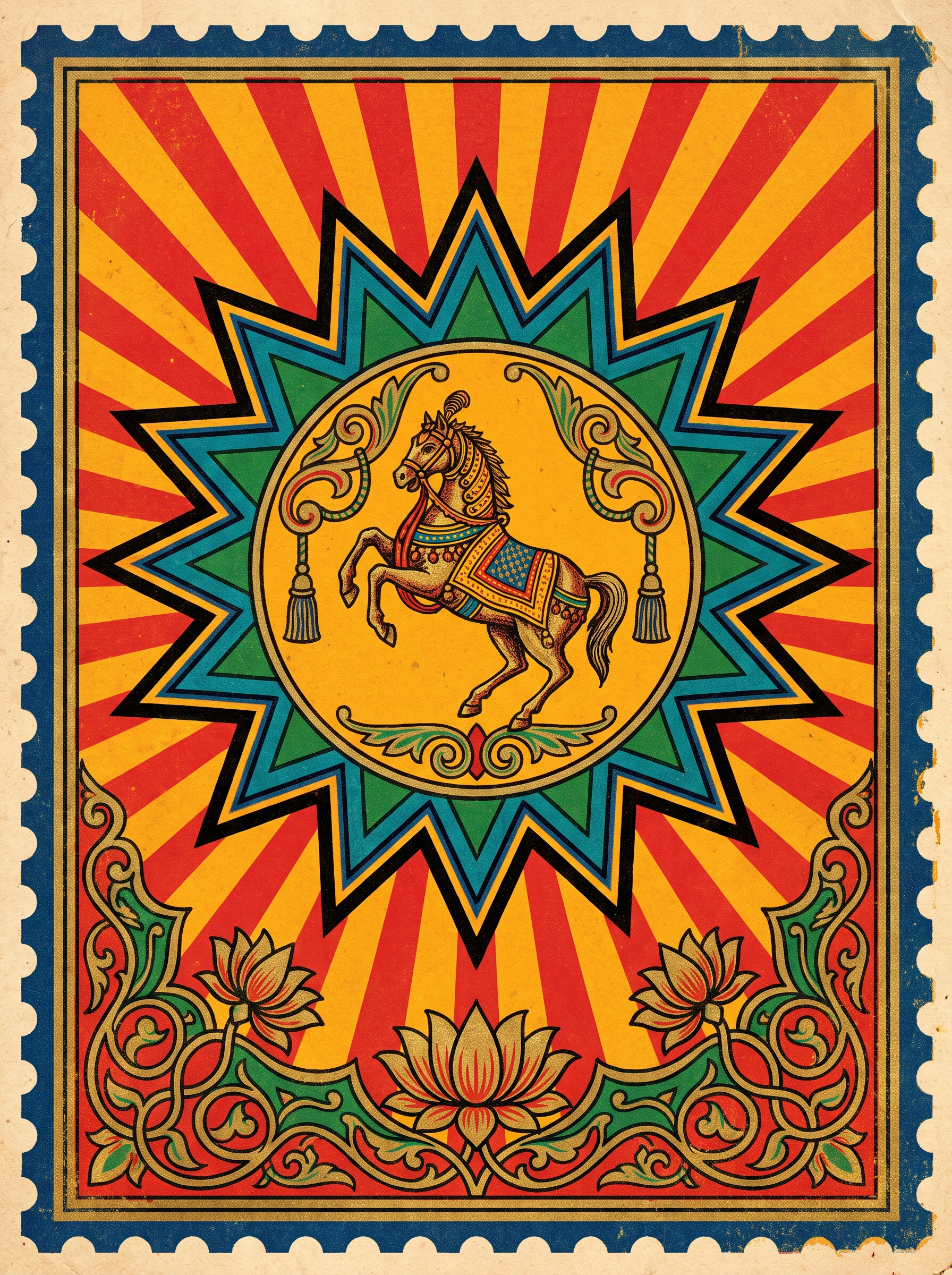 Rearing Horse Medallion