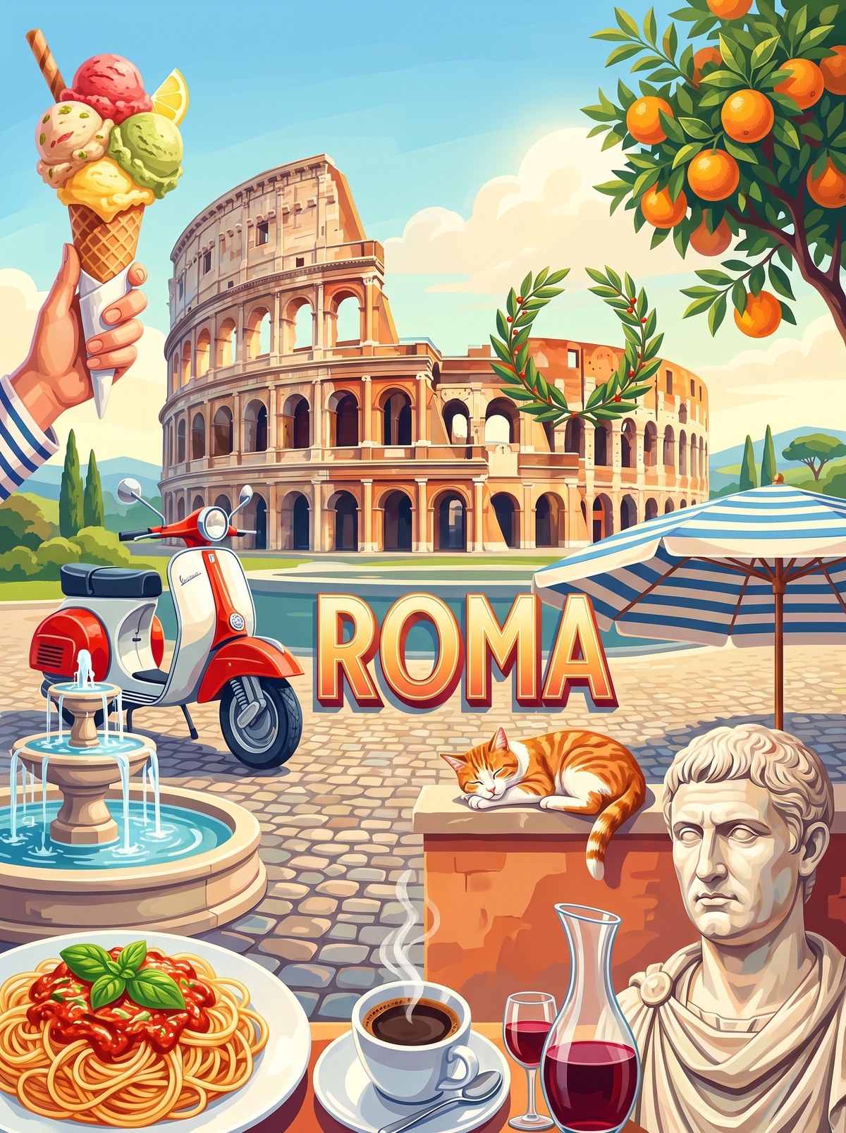 Roma Colosseum Scooter