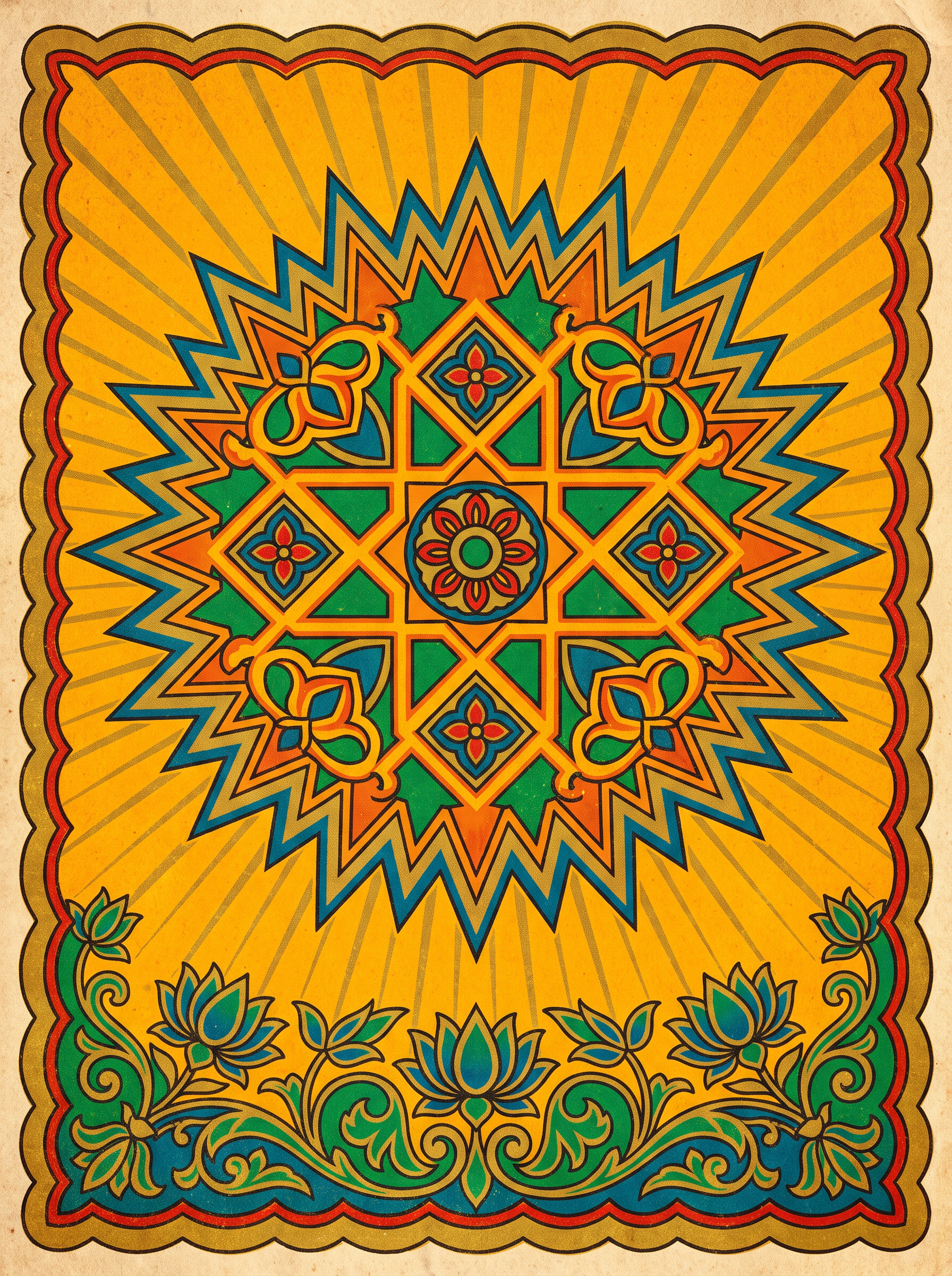 Saffron Star Lattice