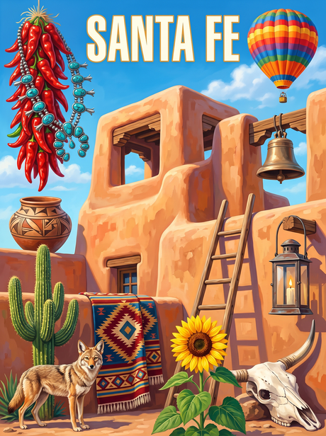 Santa Fe Adobe Chiles (150 Color Diamond Painting)