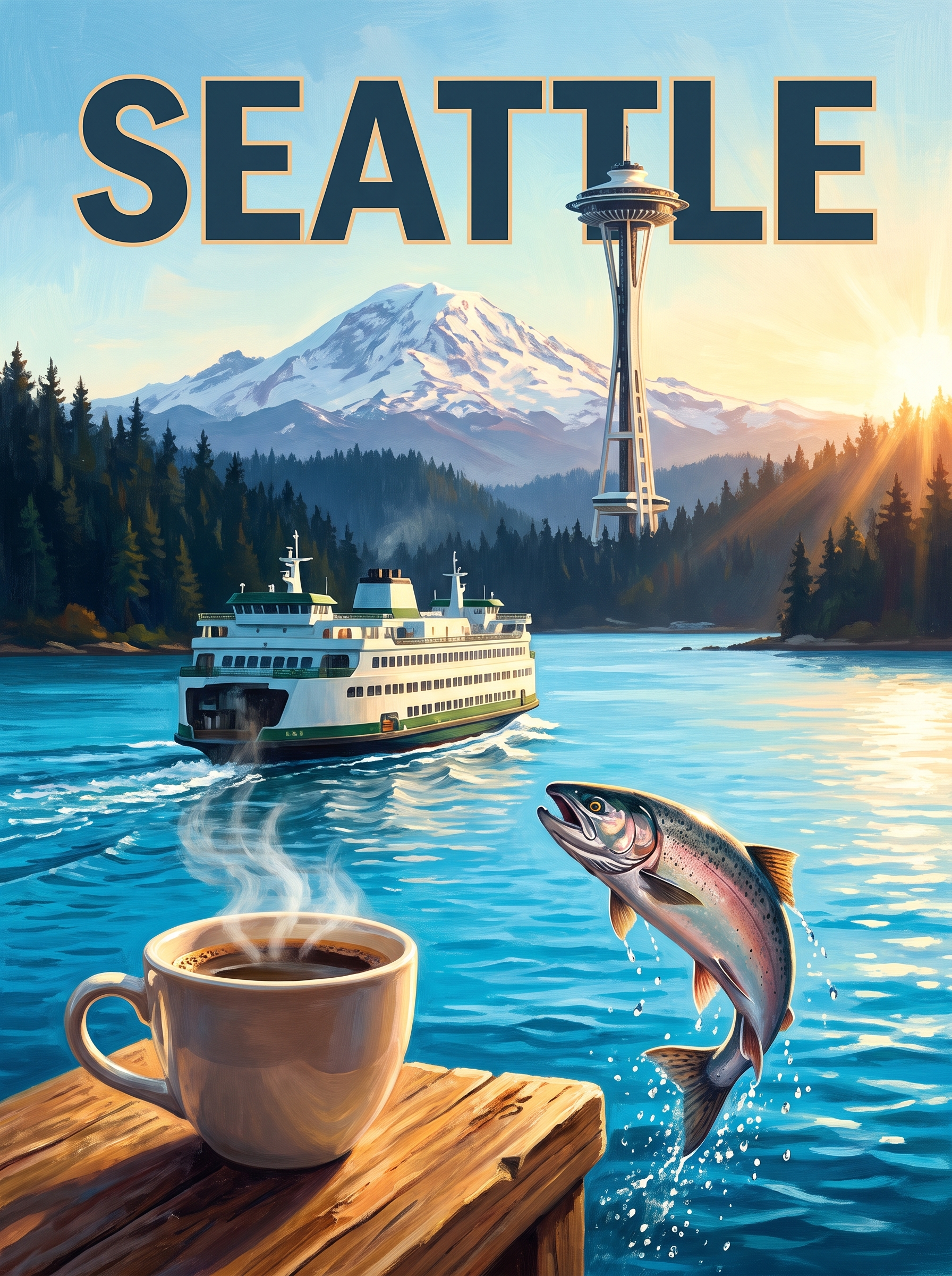 Seattle Space Needle Ferry