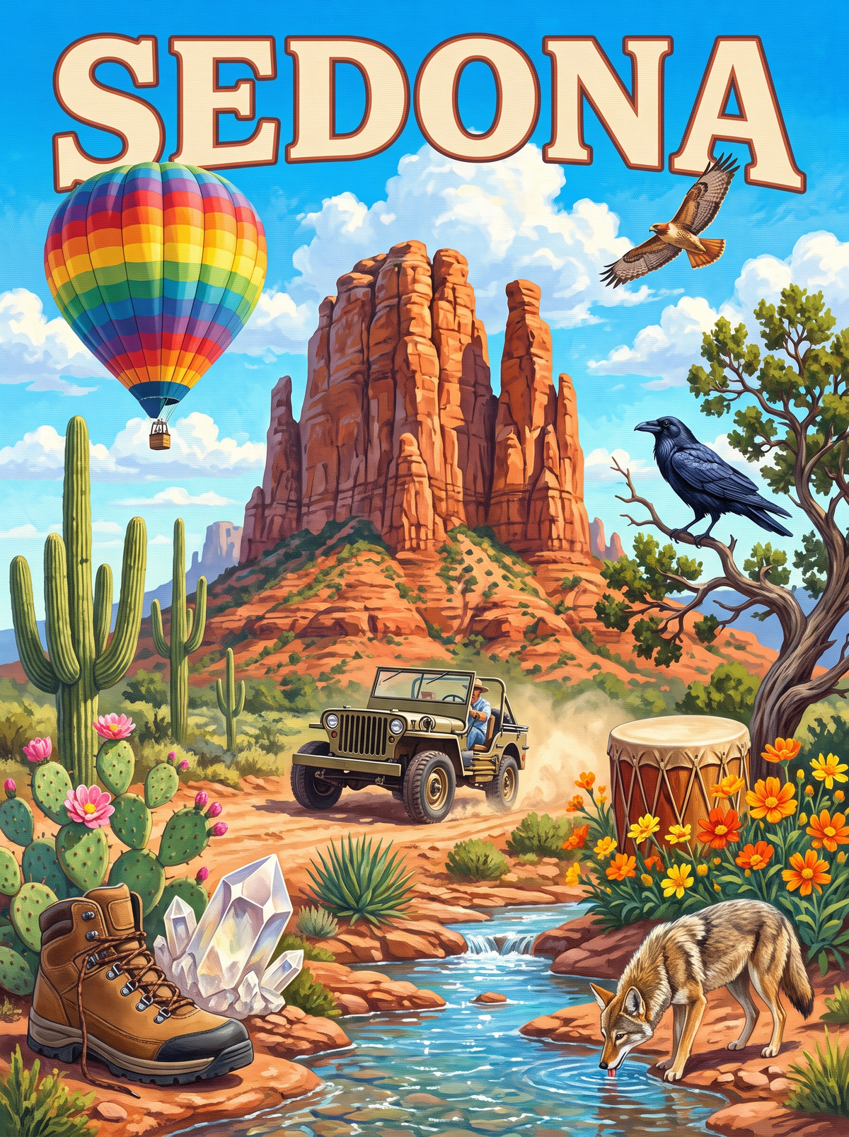 Sedona Jeep And Buttes
