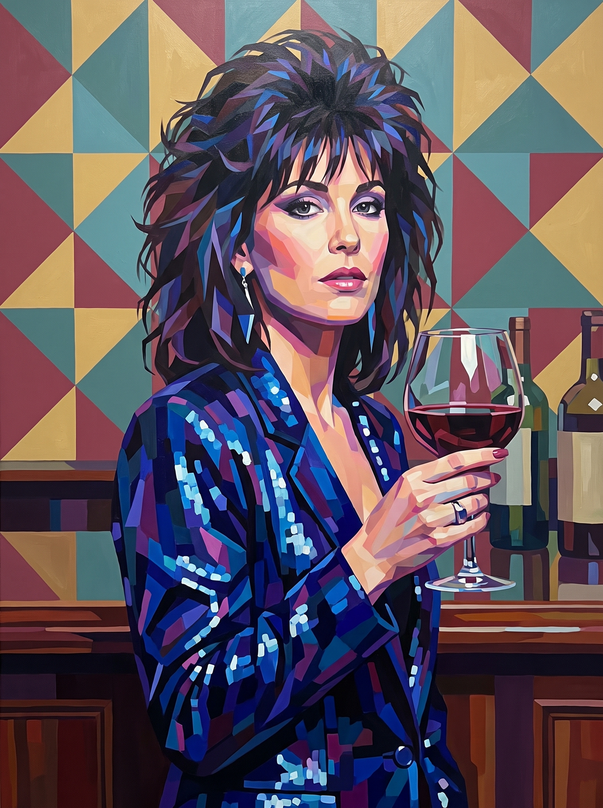 Sequin Jacket Wine Bar