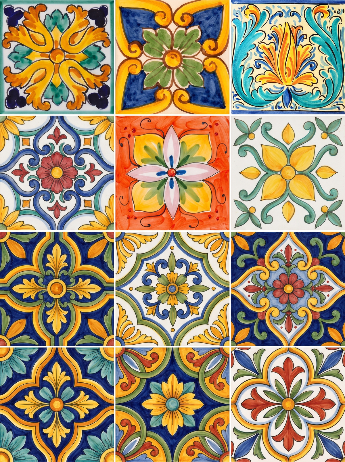 Sicilian Tile Squares