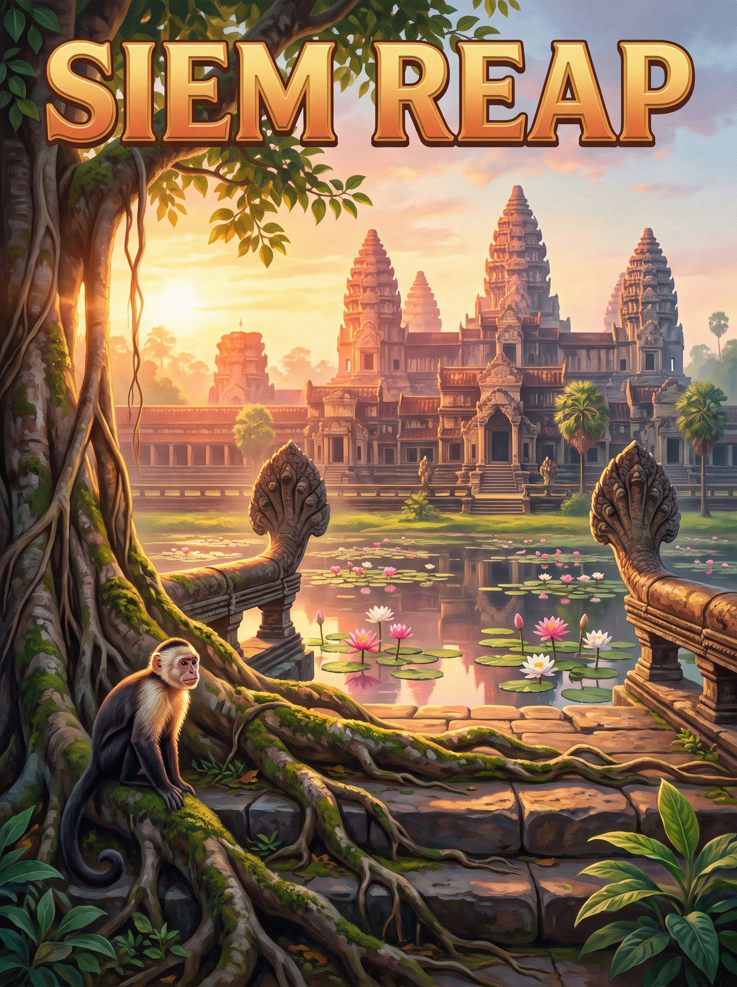 Siem Reap Temple Sunrise