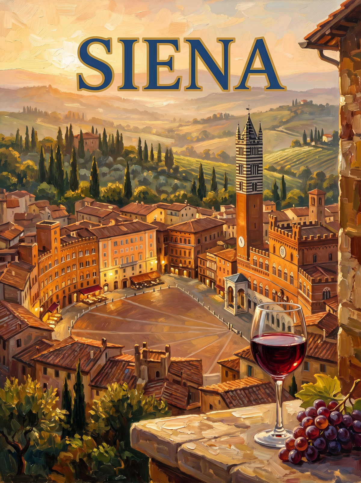Siena Piazza Wine