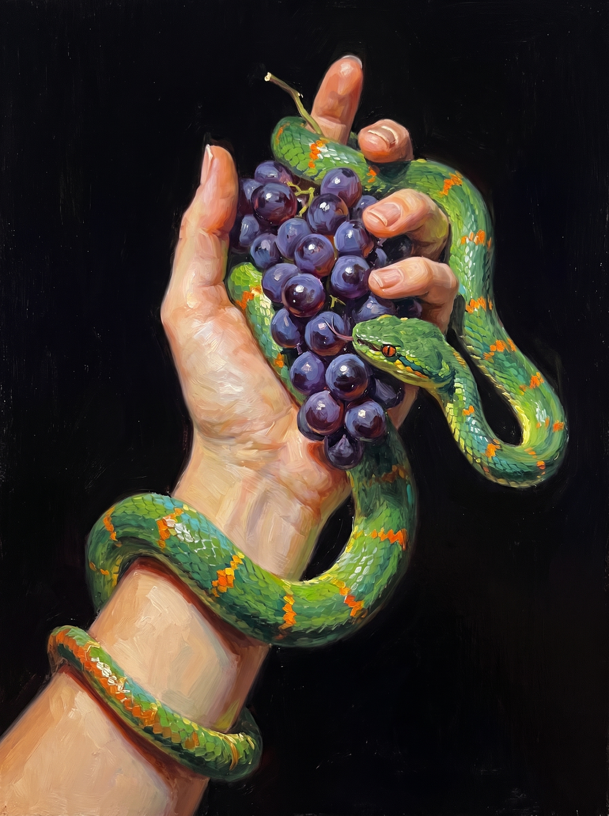 Snake Around Grape Hand