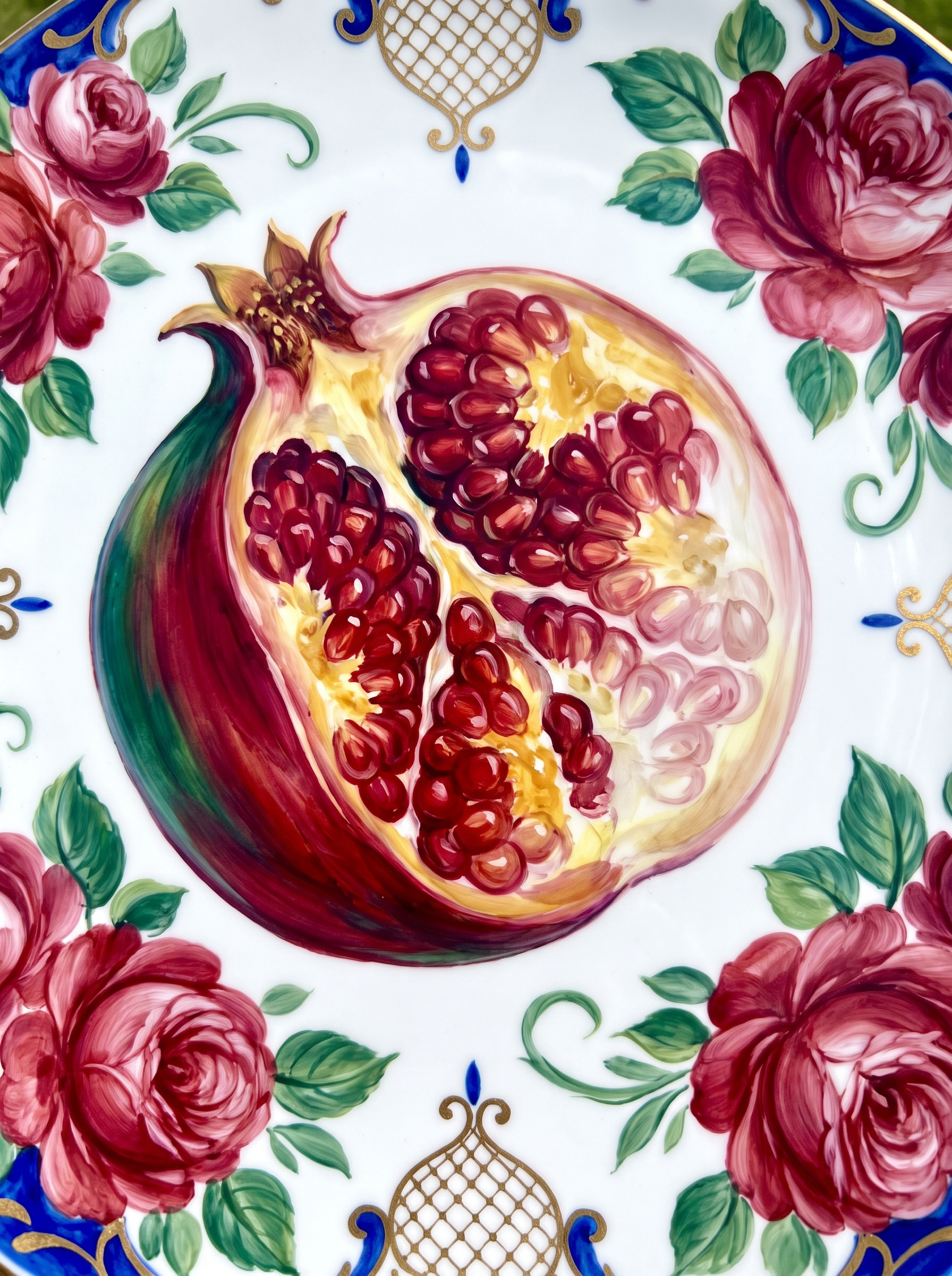 Split Pomegranate Plate