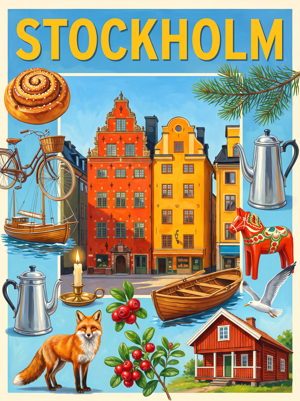 Stockholm Dala Horse Quay
