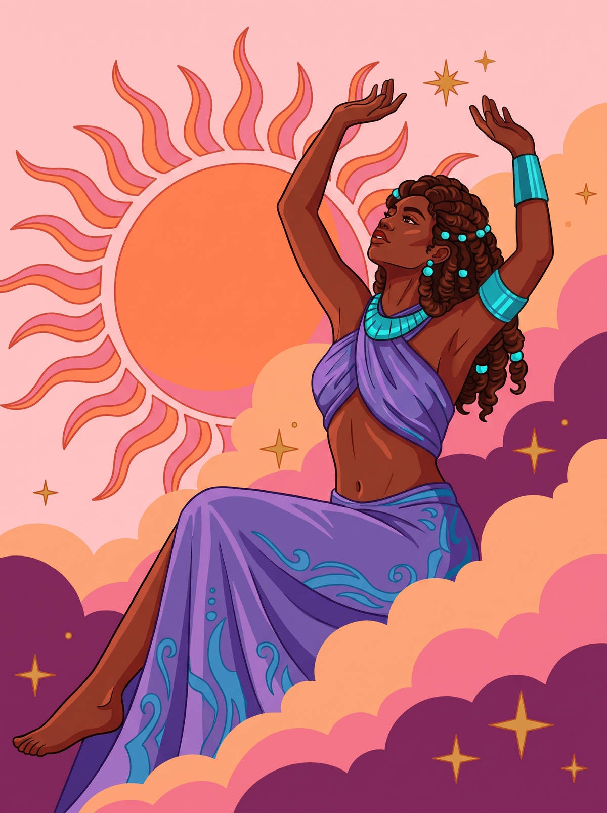 Sun Goddess Rising Clouds