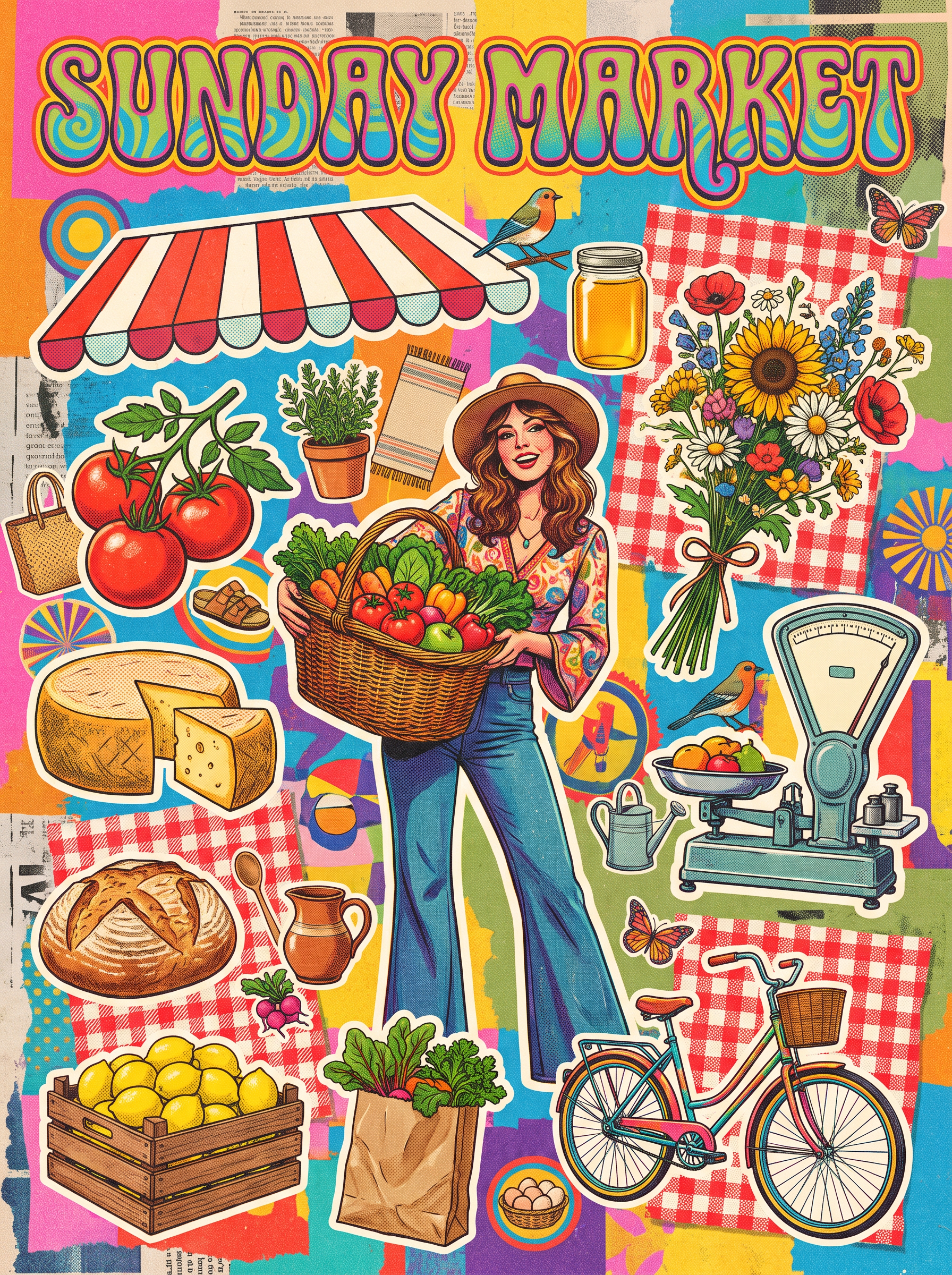 Sunday Market Produce Basket