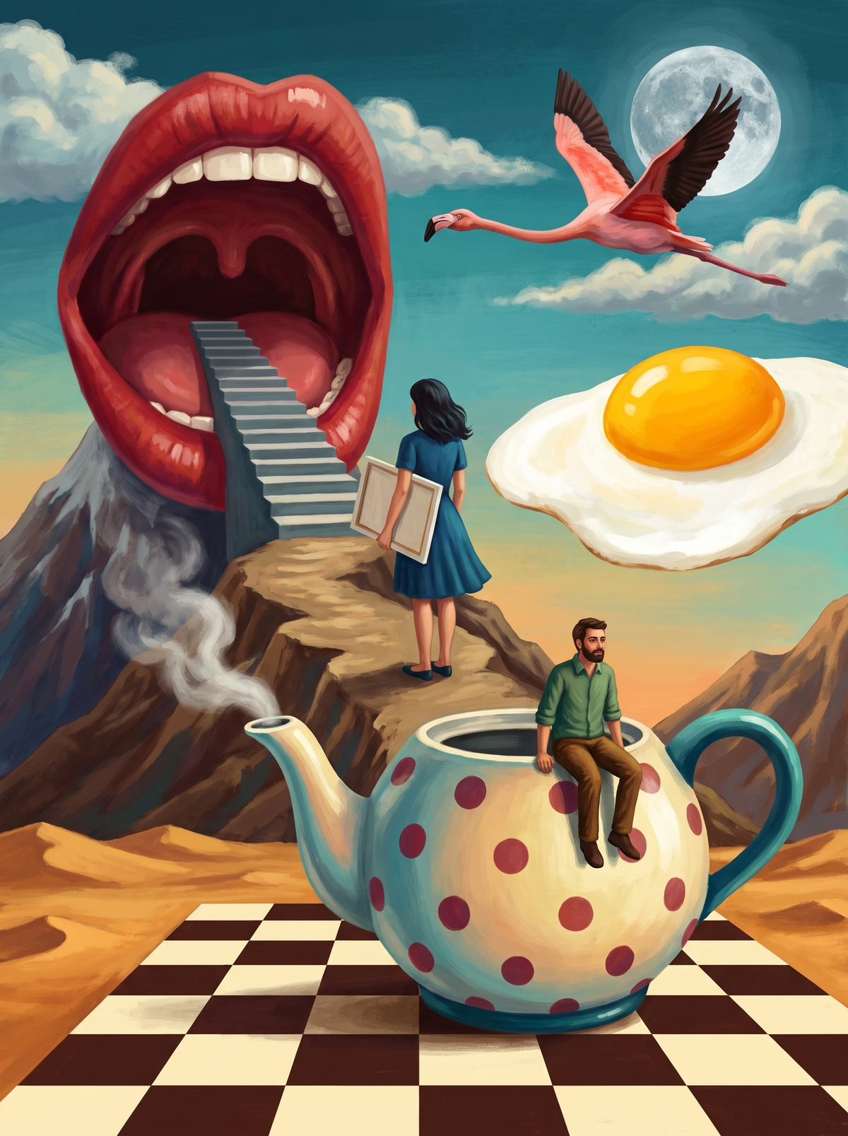 Surreal Teapot Staircase