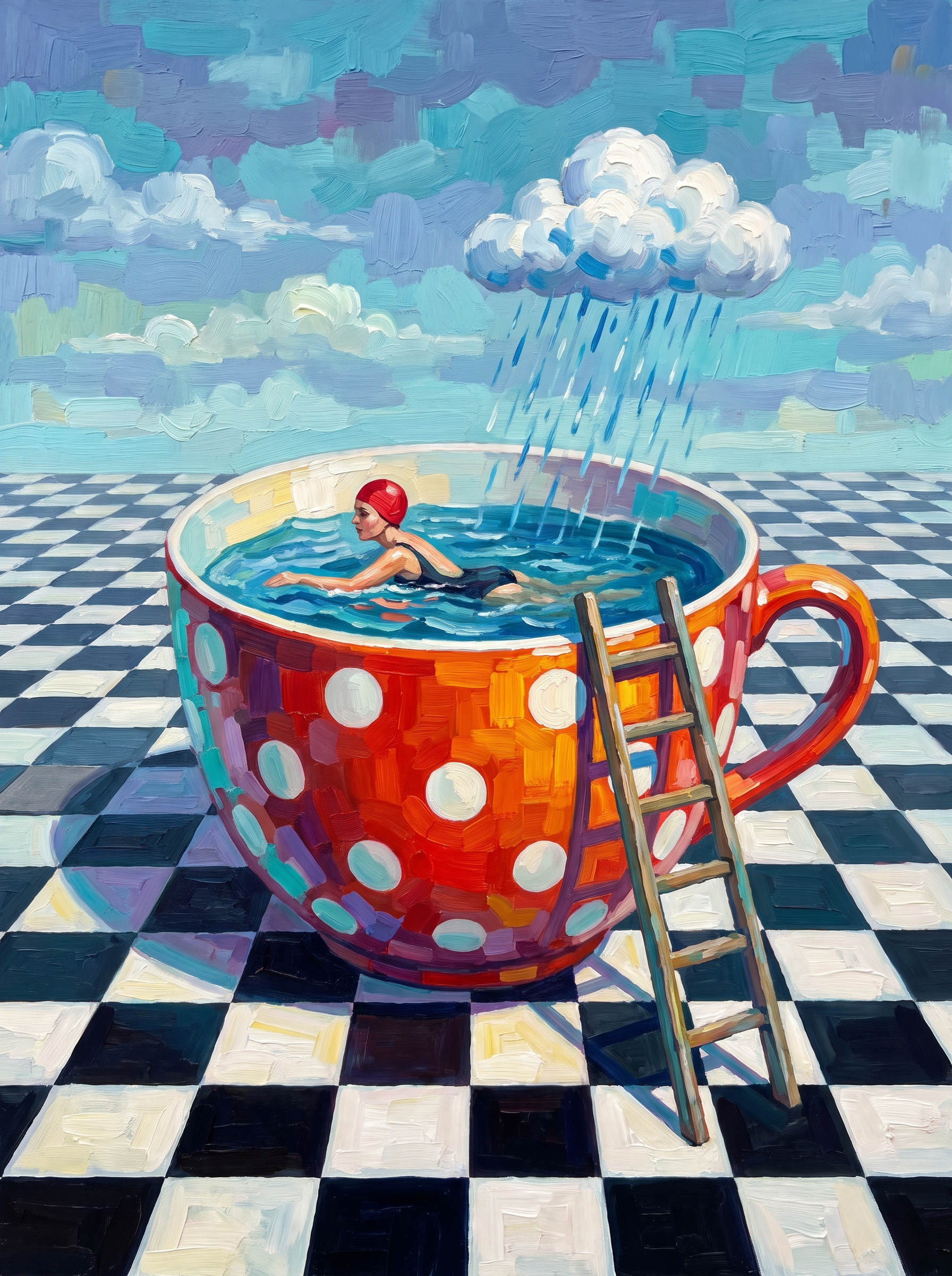 Swimmer In A Teacup