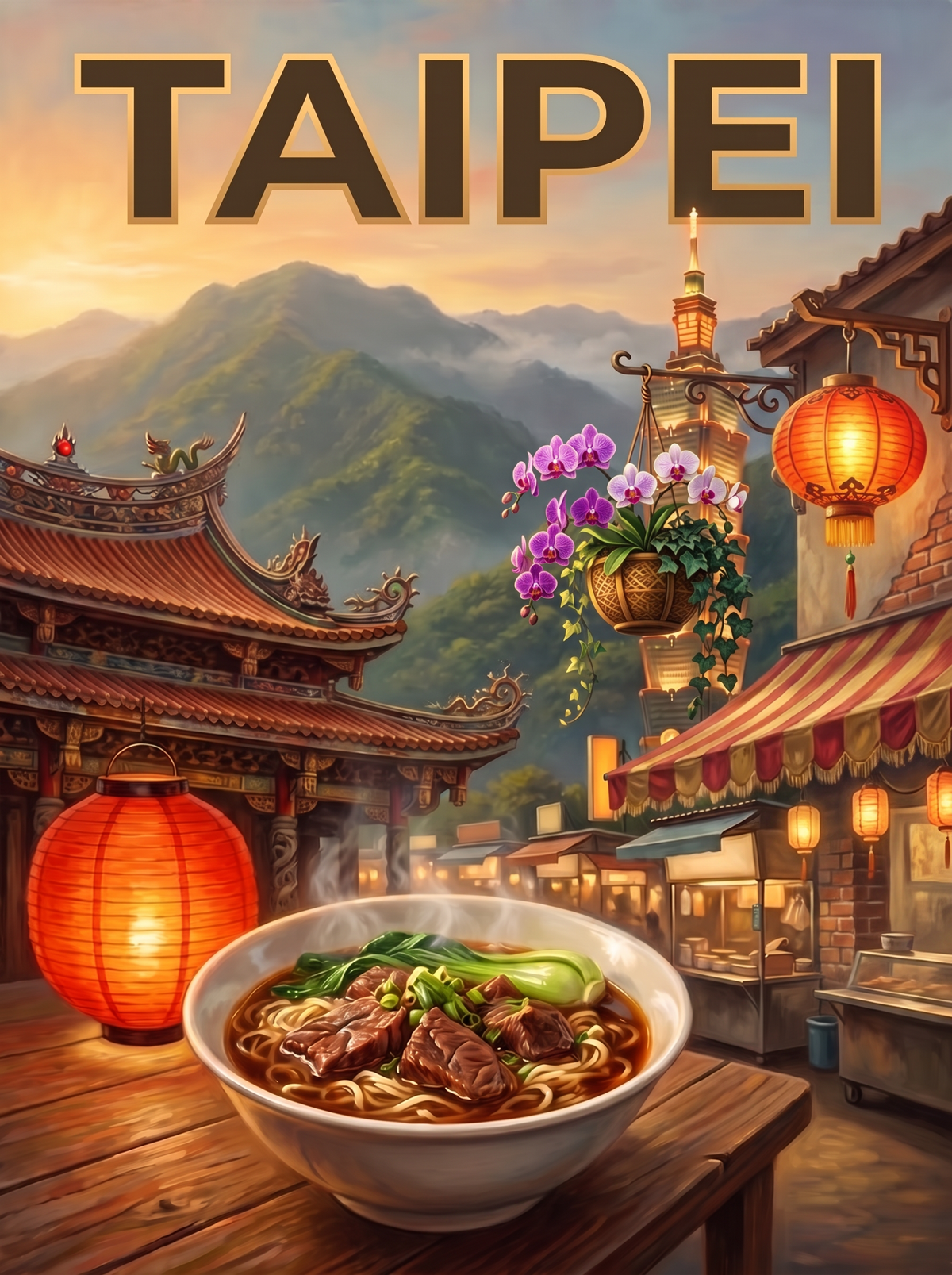 Taipei Night Market Noodles