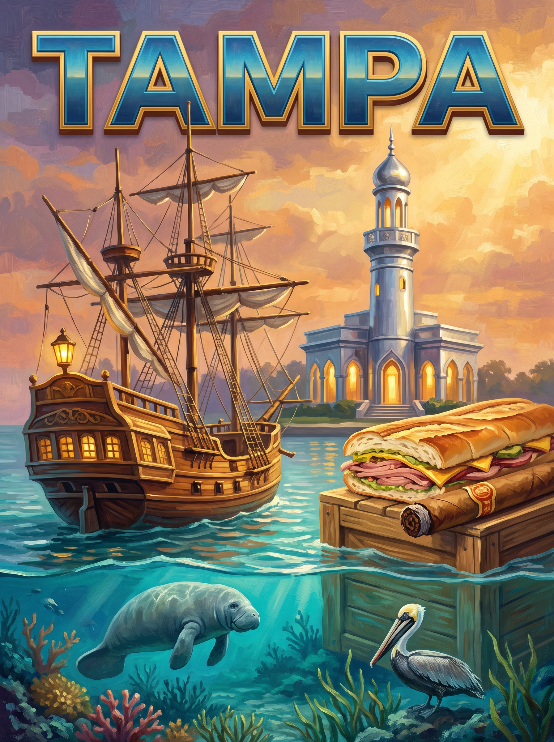 Tampa Pirate Ship Manatee