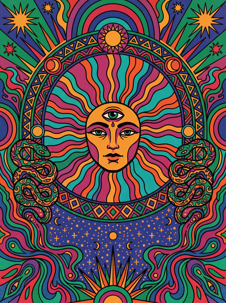 Third Eye Sun Face